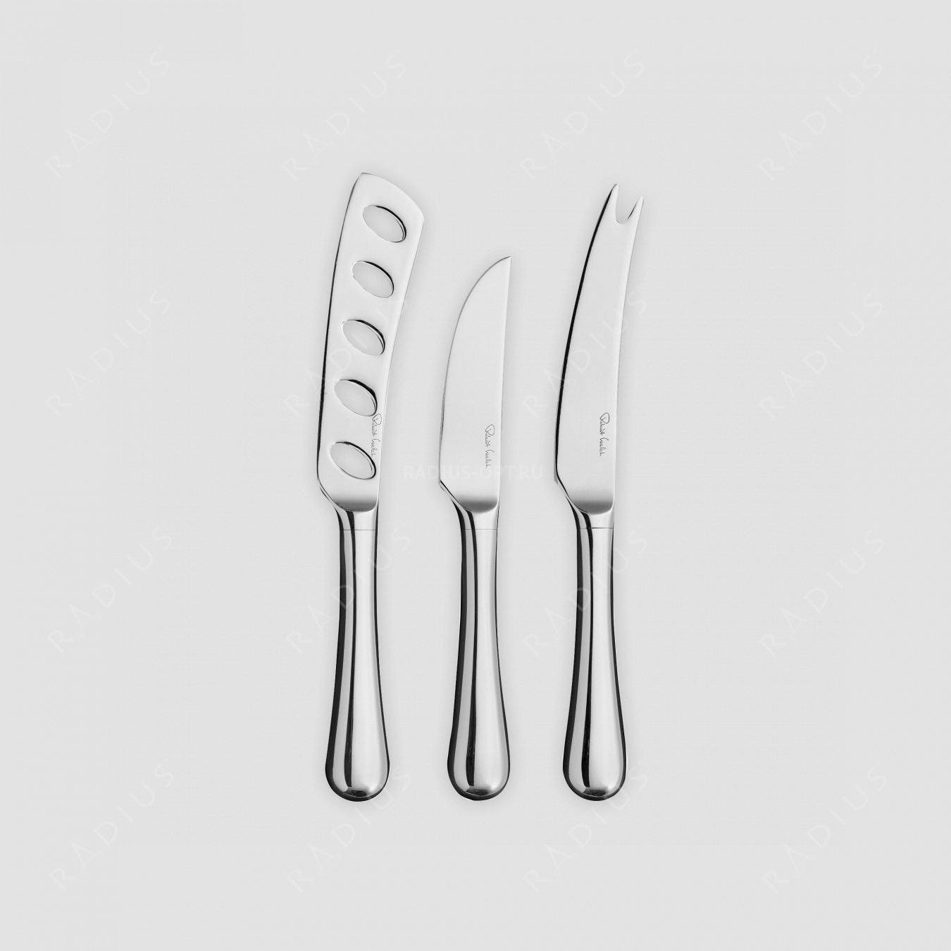 Набор ножей для сыра, 3 предмета, серия Radford Bright, ROBERT WELCH, Великобритания