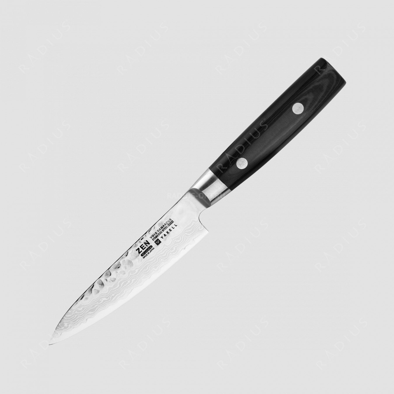 Нож кухонный универсальный 12 см, «Petty», дамасская сталь, серия Zen, YAXELL, Япония