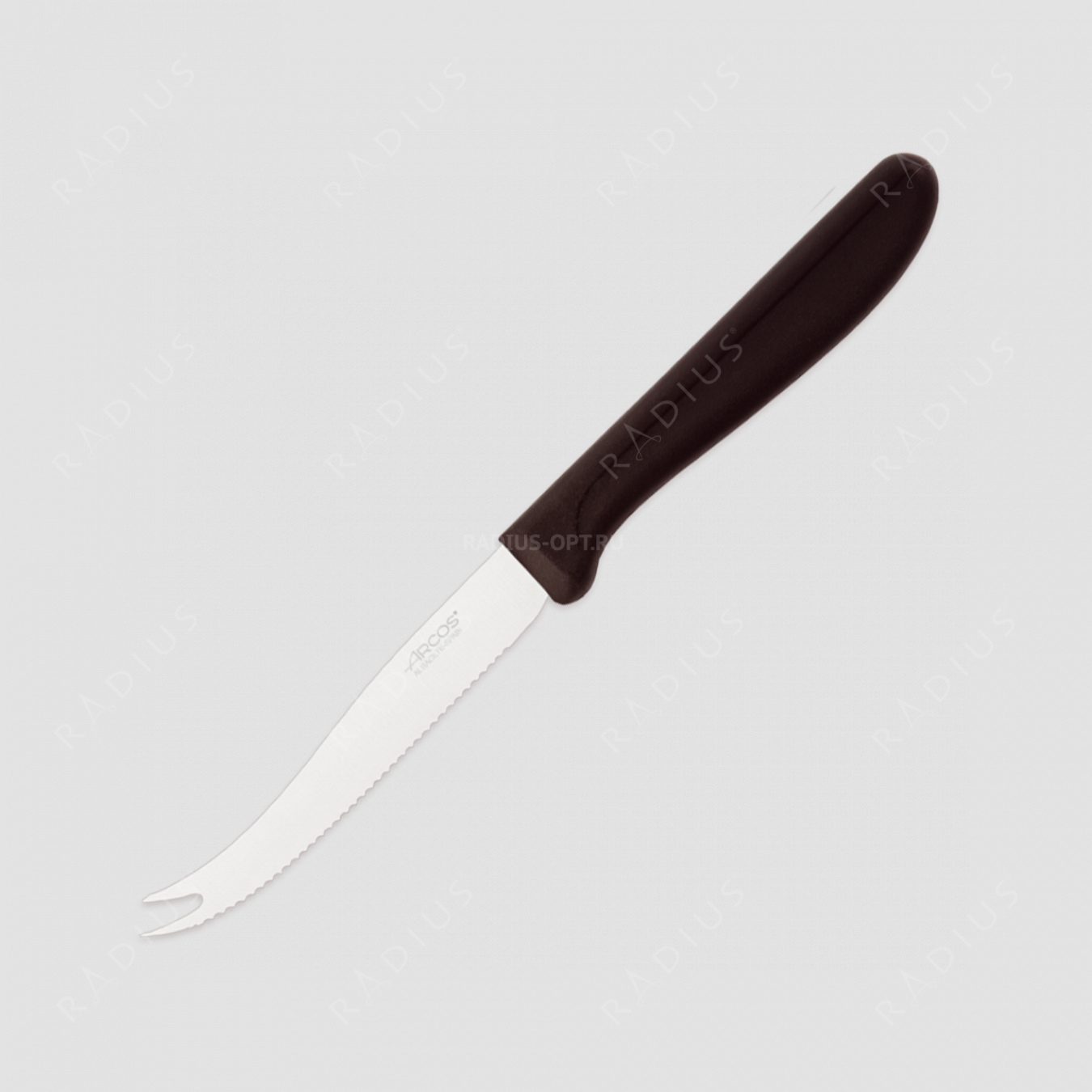 Нож кухонный для томатов и сыра 10,5 см, рукоять черная, серия Genova, ARCOS, Испания