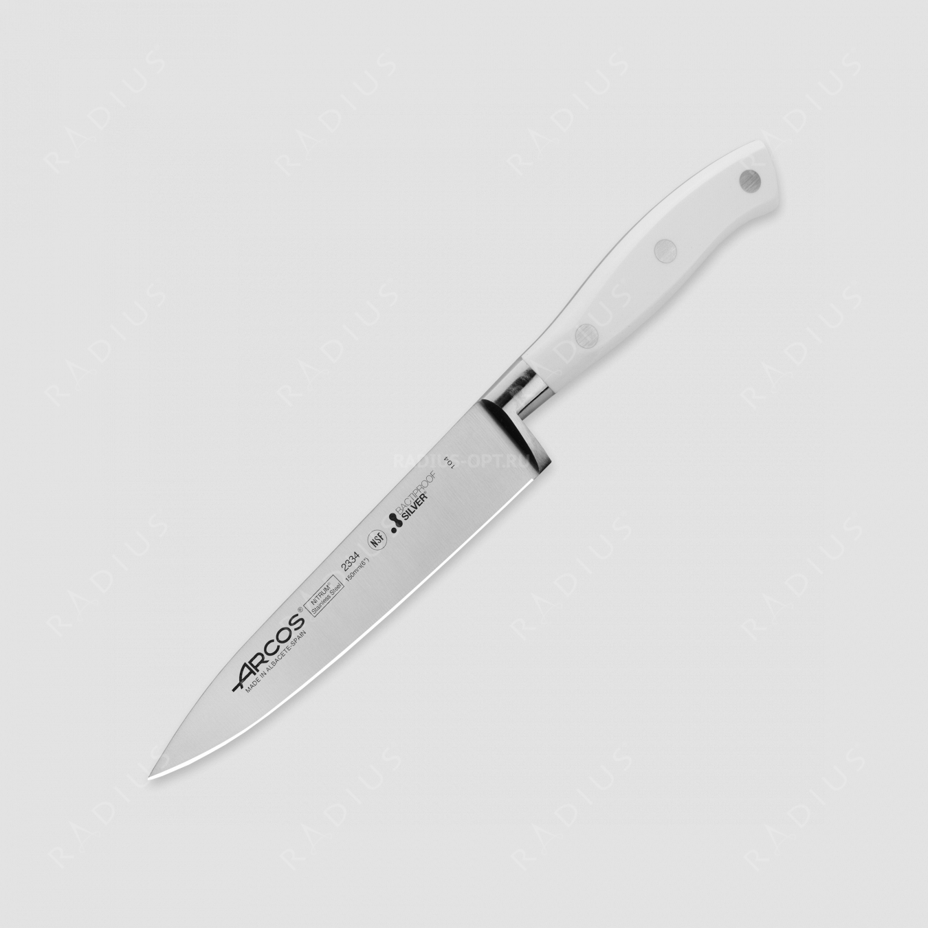 Профессиональный поварской кухонный нож 15 см, серия Riviera Blanca, ARCOS, Испания