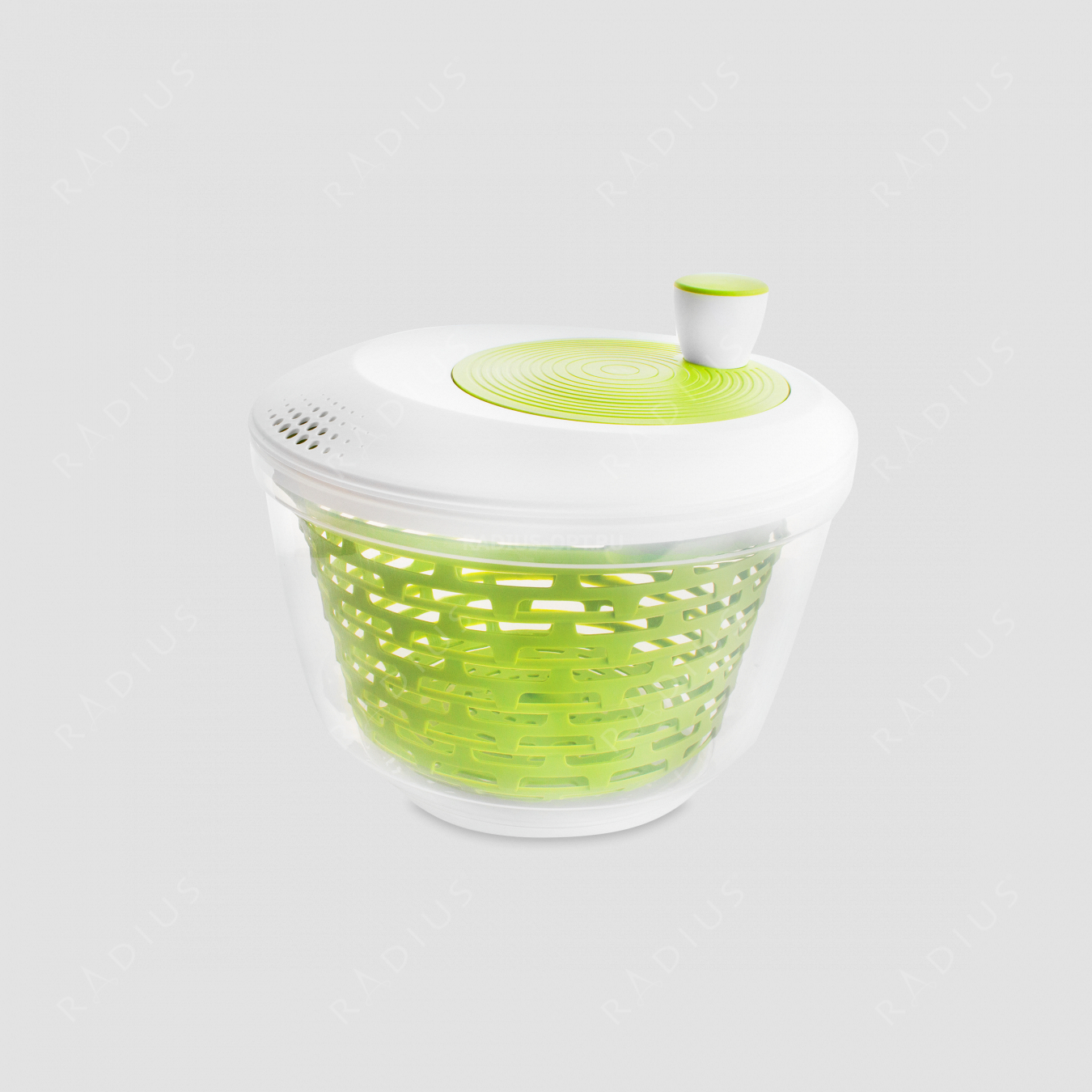 Сушка для салатных листьев, диаметр 23,5 см. пластик, цвет зеленый, 4,4 литра, серия Plastic tools, Westmark, Германия