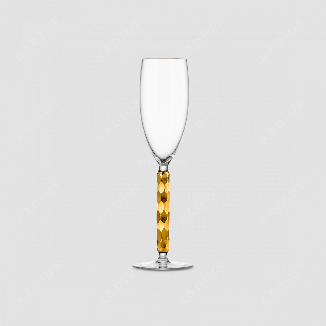 Бокал для шампанского, объем 300 мл, материал - бессвинцовый хрусталь, золото, серия Champagner Exklusiv, EISCH, Германия