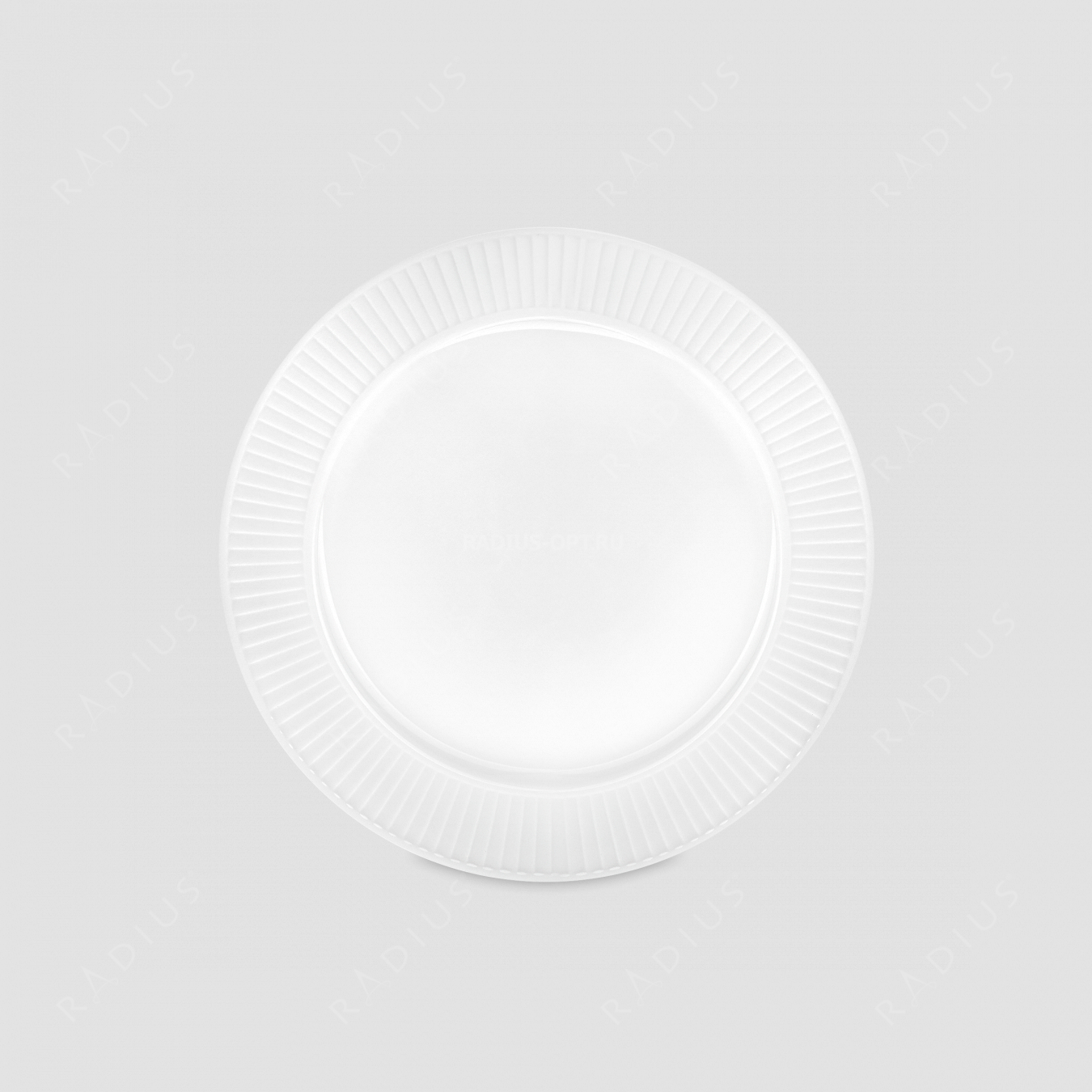 Тарелка обеденная, 26 см, фарфор, белый, серия Plisse, PILLIVUYT, Франция