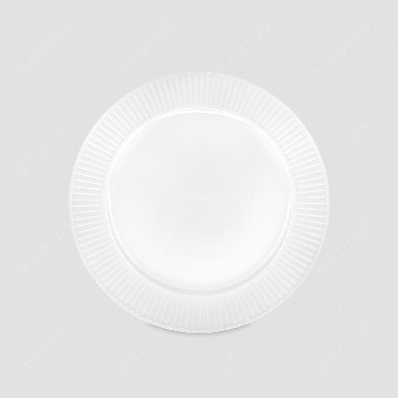 Тарелка обеденная, 28 см, фарфор, белый, серия Plisse, PILLIVUYT, Франция