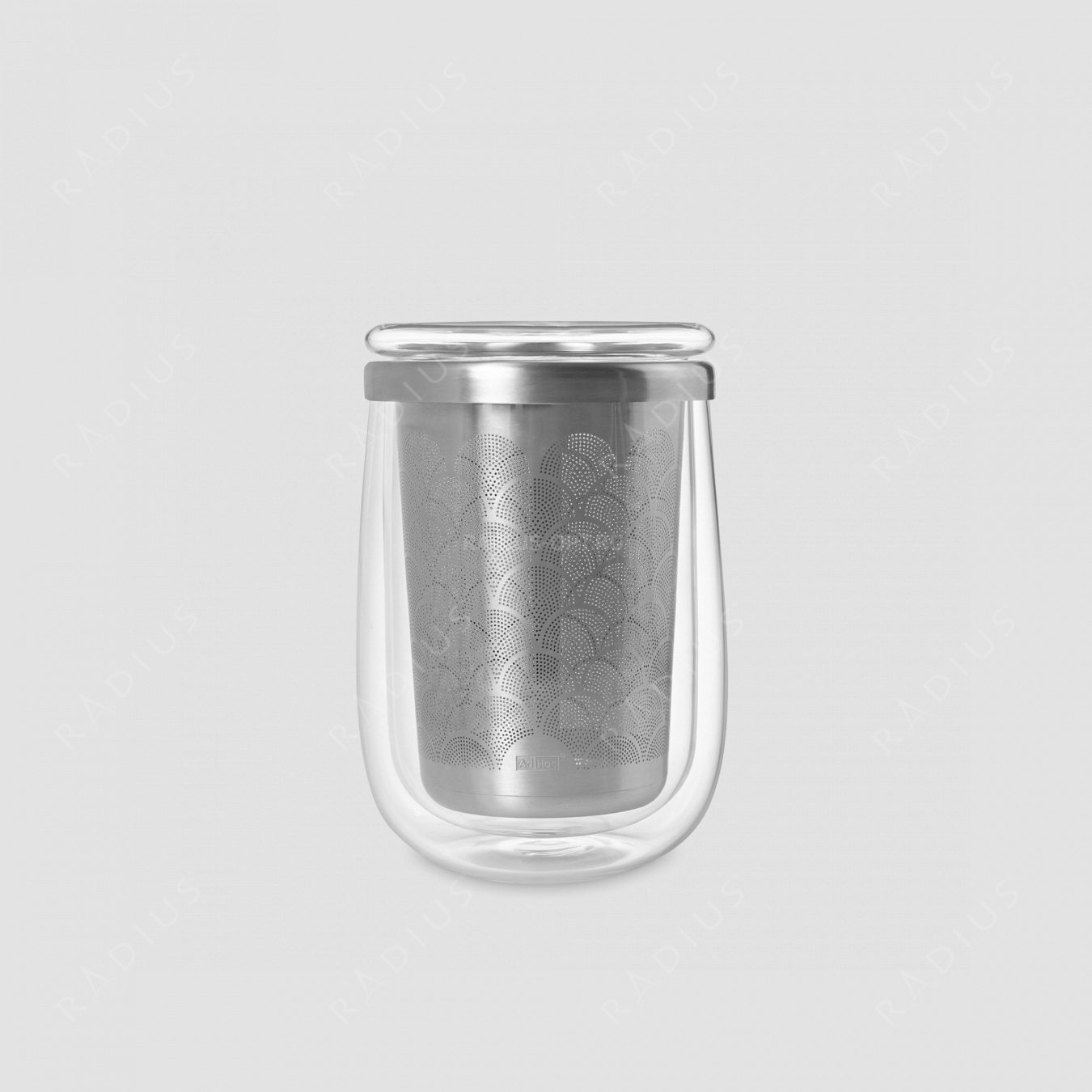 Термобокал для заваривания чая с ситечком и с крышкой, FUSION GLASS, объем 400 мл, серия Fusion Glass, ADHOC, Германия