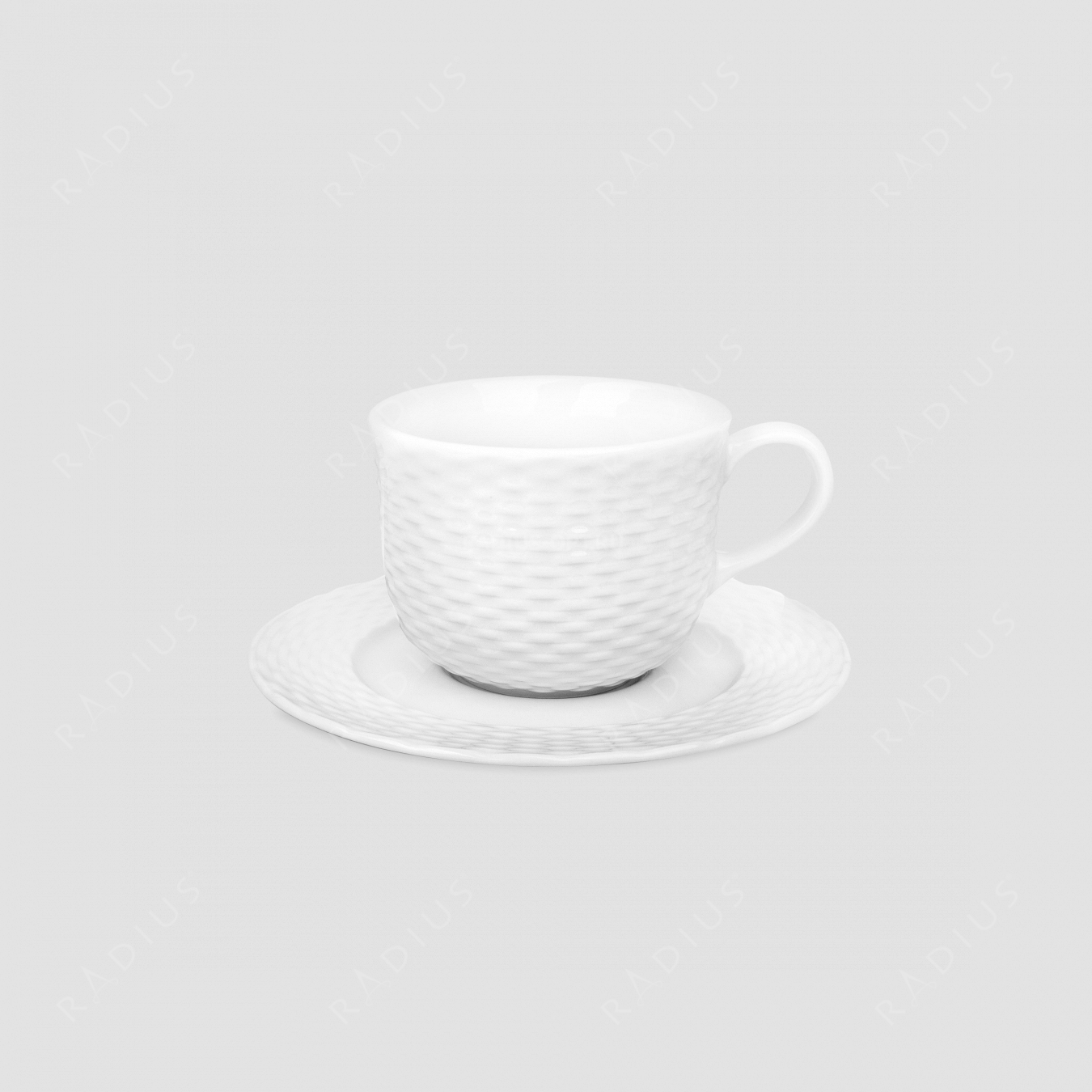 Чашка чайная 250 мл, с блюдцем 16 см, серия Basket, PILLIVUYT, Франция