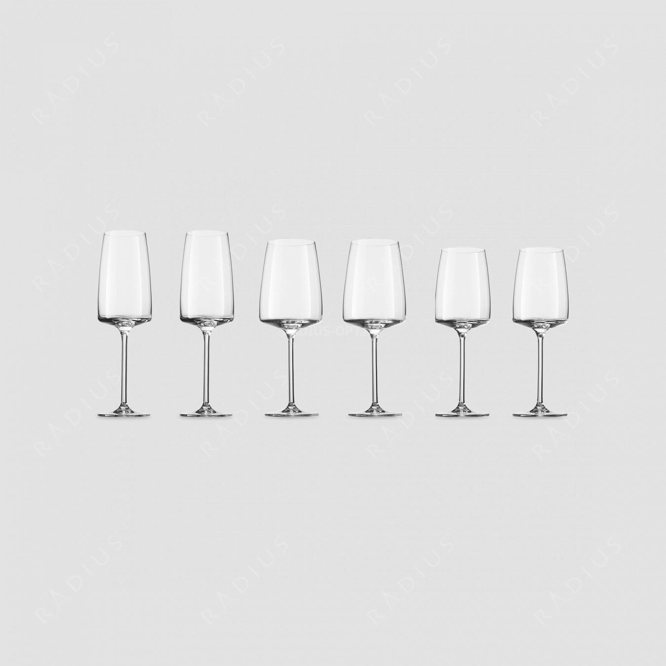 Набор бокалов для вина/для красного вина/для белого вина/для шампанского (артикулы 122426, 122427, 122430) серия Vivid Senses, ZWIESEL GLAS, Германия