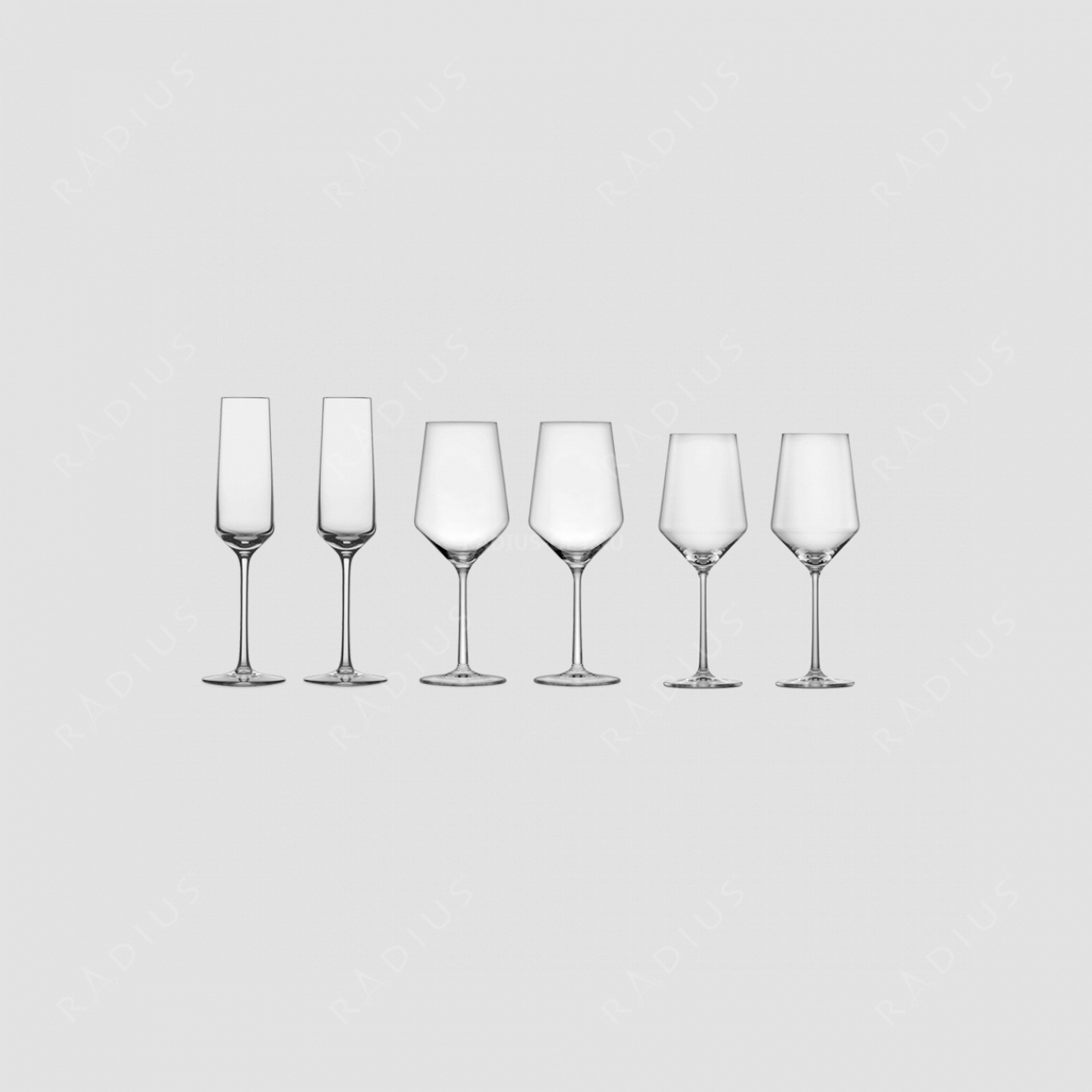 Набор бокалов для вина/для красного вина/для белого вина/для шампанского (артикулы 122314, 122315, 122316) серия Pure, серия Pure, ZWIESEL GLAS, Германия