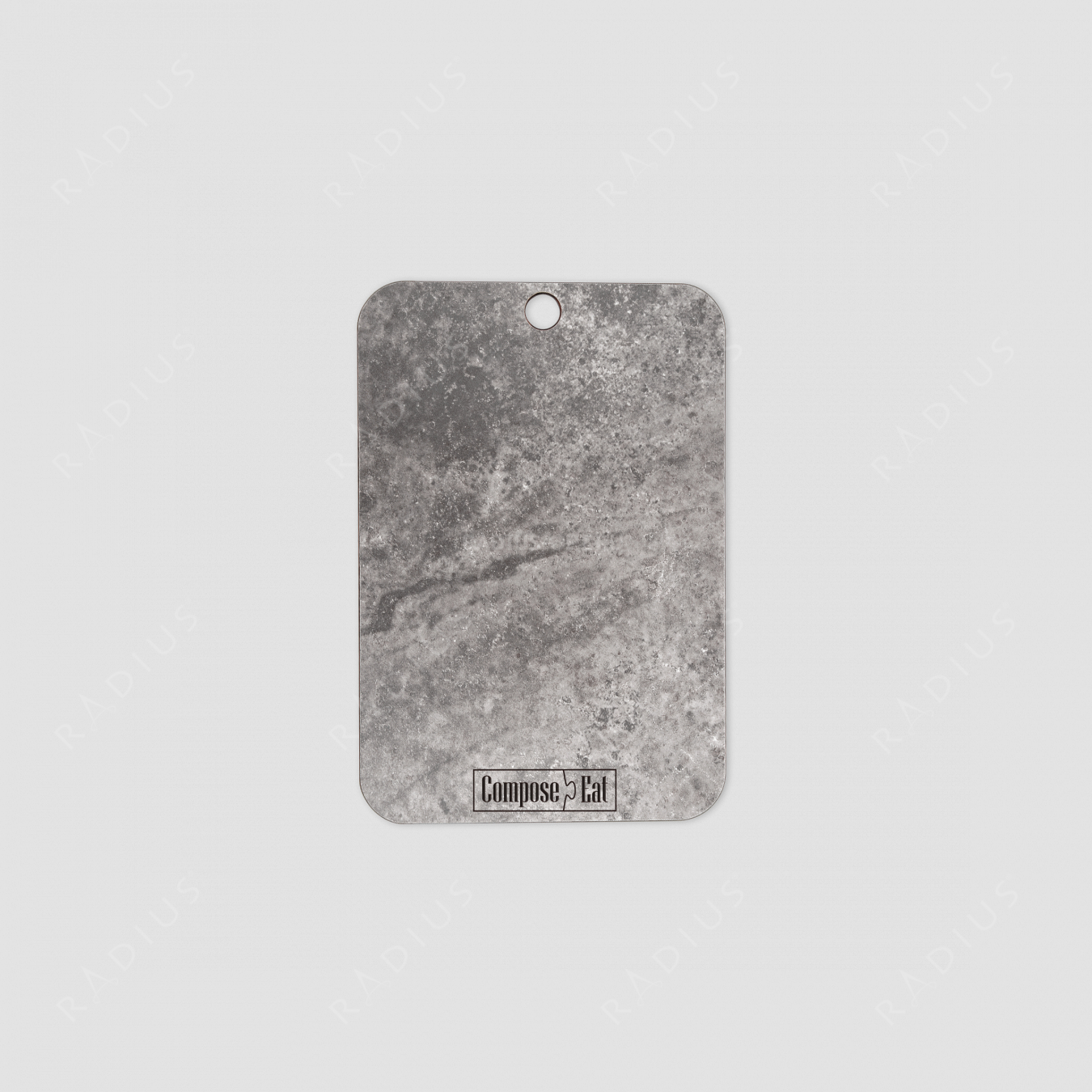 Доска разделочная композитная, 22х15 см, мрамор серый, серия Everyday, ComposeEat, Россия