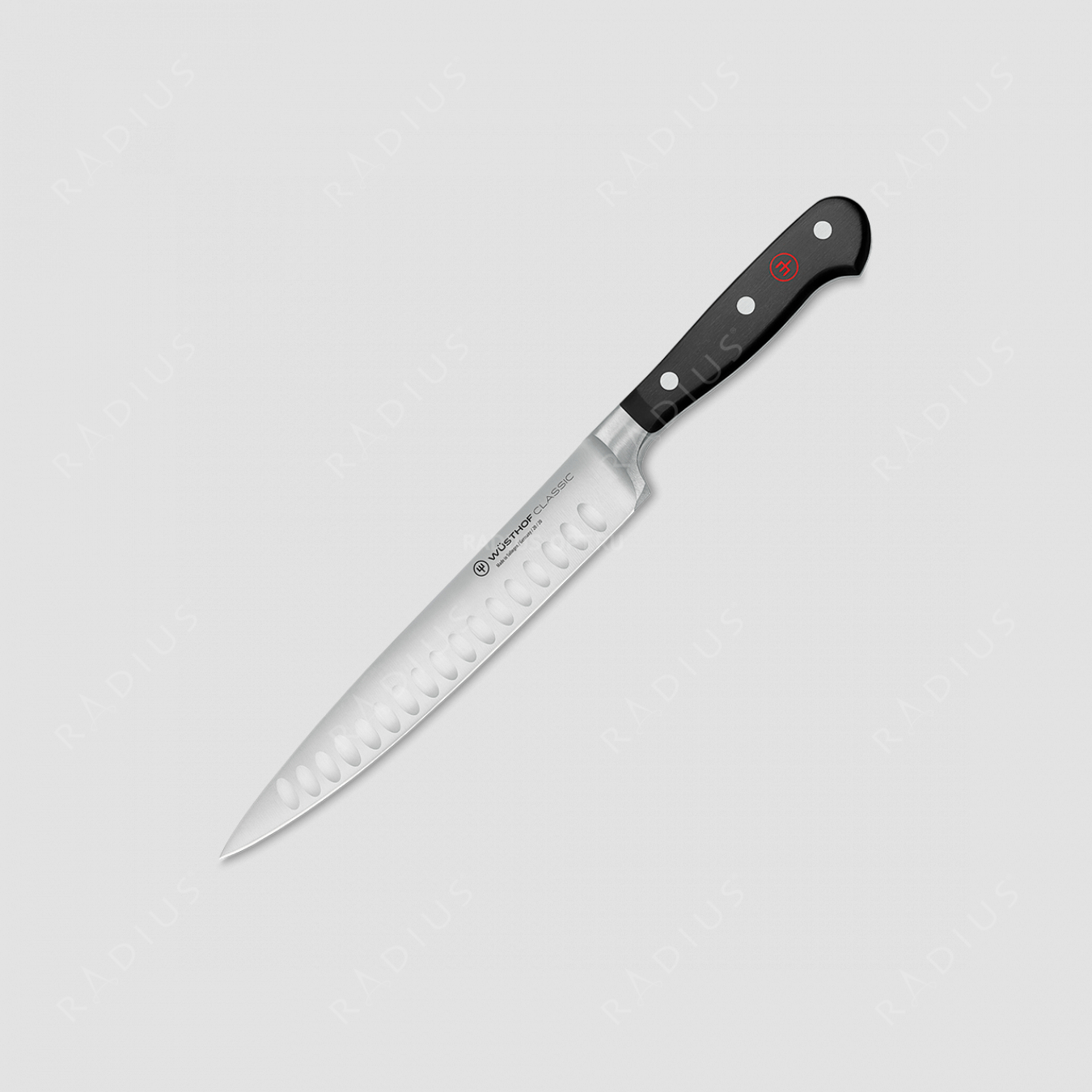 Нож кухонный для резки мяса с углублениями на кромке 20 см, серия Classic, WUESTHOF, Золинген, Германия