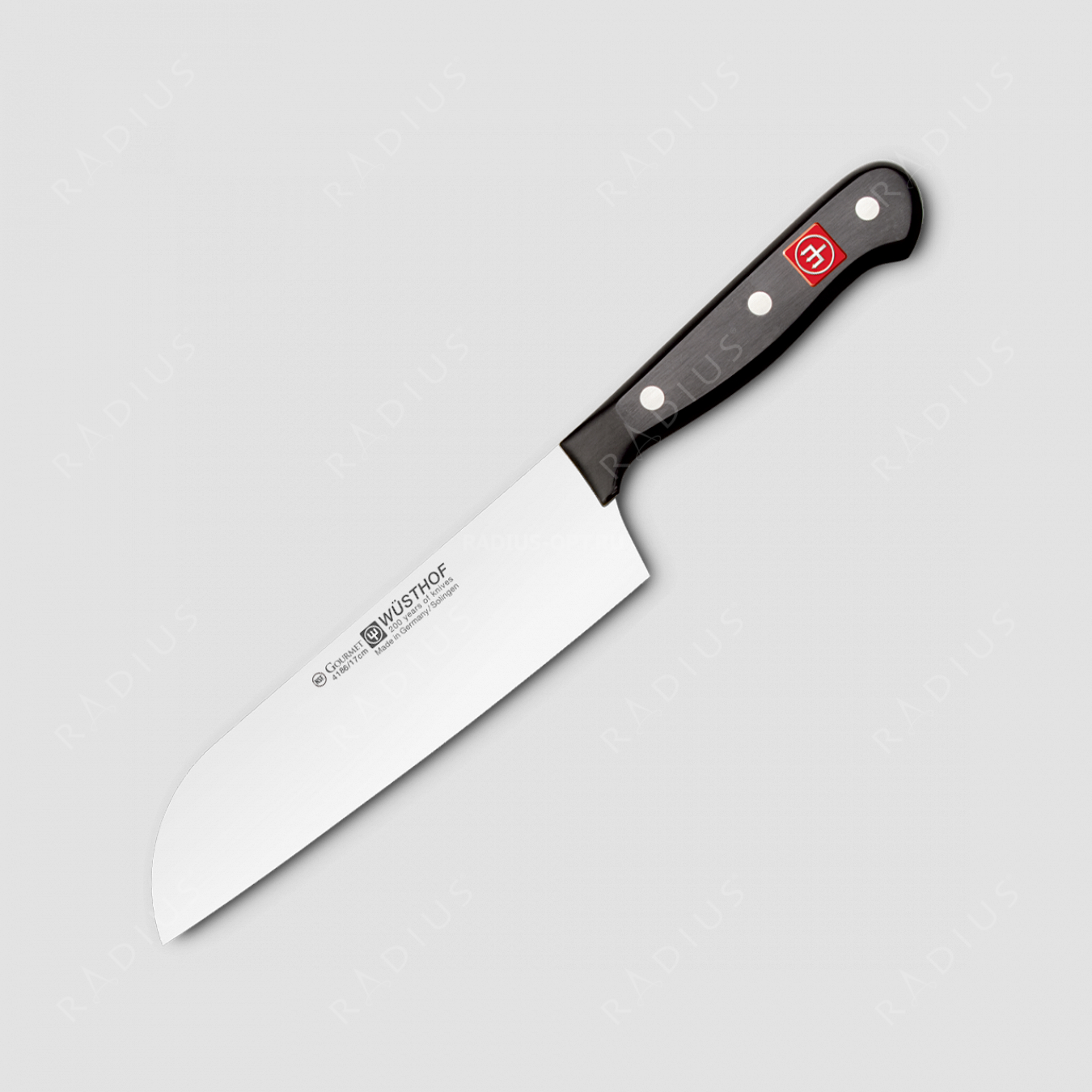 Нож кухонный сантоку 17 см, серия Gourmet, WUESTHOF, Золинген, Германия