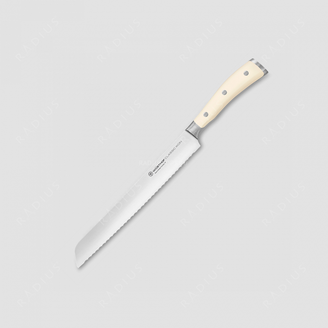 Нож кухонный для хлеба 20 см, серия Ikon Cream White, WUESTHOF, Золинген, Германия