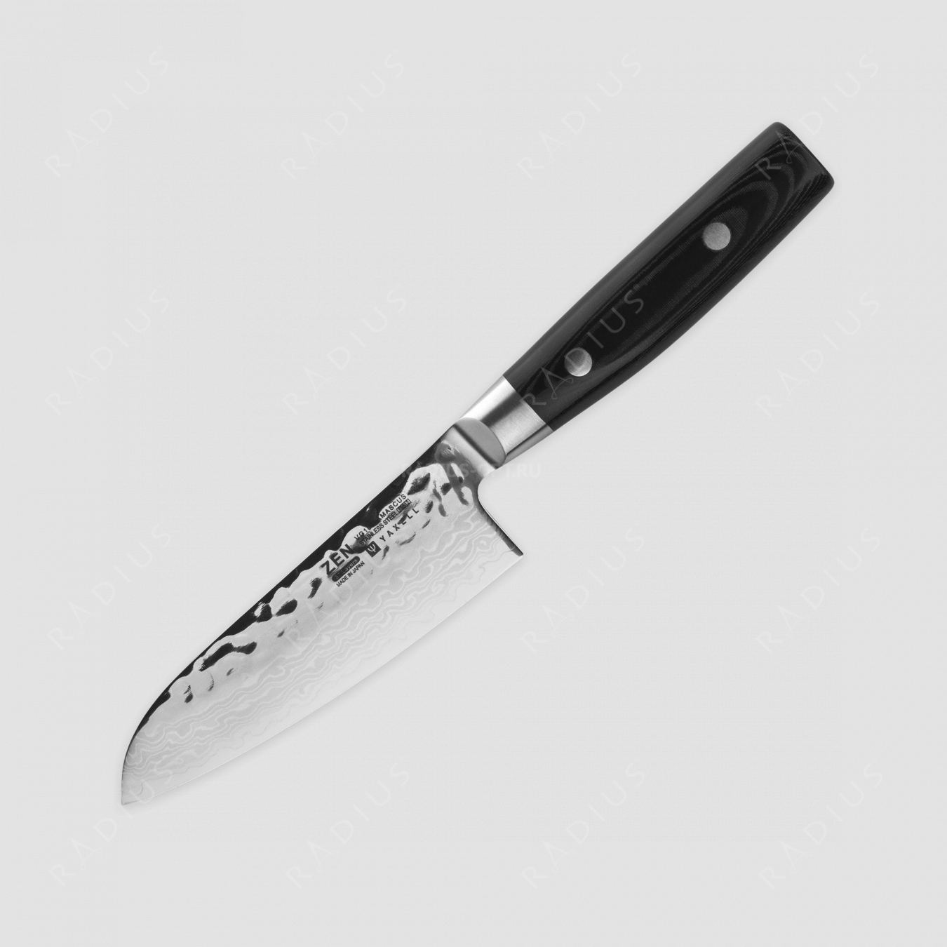 Нож кухонный Сантоку 12,5 см, «Santoku», дамасская сталь, серия Zen, YAXELL, Япония