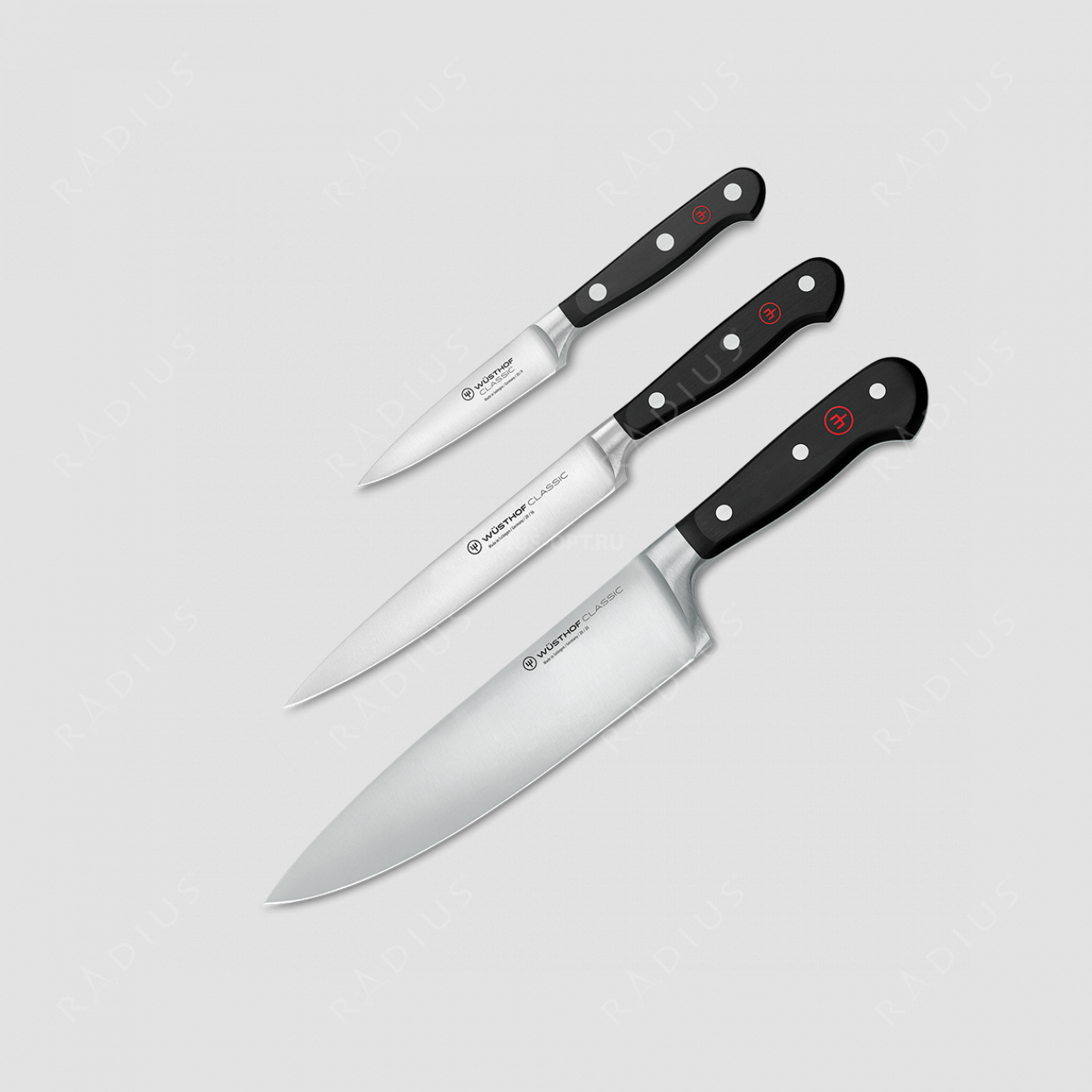 Набор кухонных ножей 3 предмета, серия Classic, WUESTHOF, Золинген, Германия