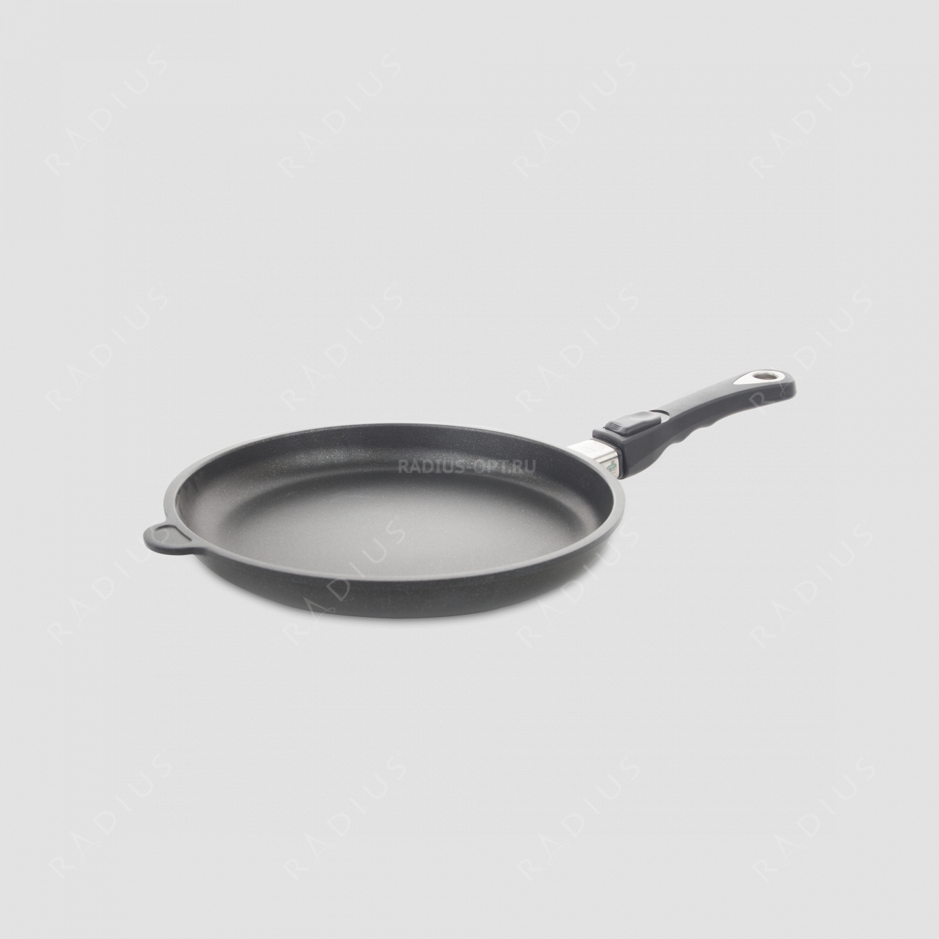 Алюминиевая сковорода с антипригарным покрытием, 28 см, съемная ручка, литой алюминий, серия Frying Pans, AMT, Германия
