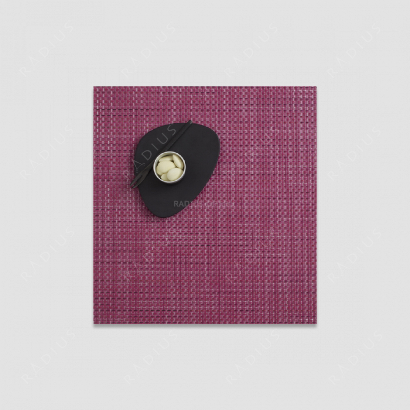 Салфетка подстановочная, жаккардовое плетение, винил, (33x36), серия Basketweave, CHILEWICH, США