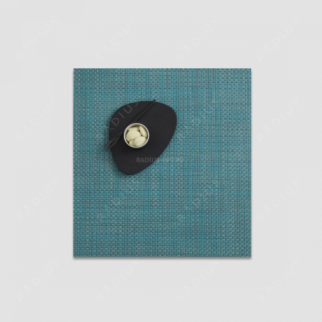 Салфетка подстановочная, жаккардовое плетение, винил, (33x36), серия Basketweave, CHILEWICH, США