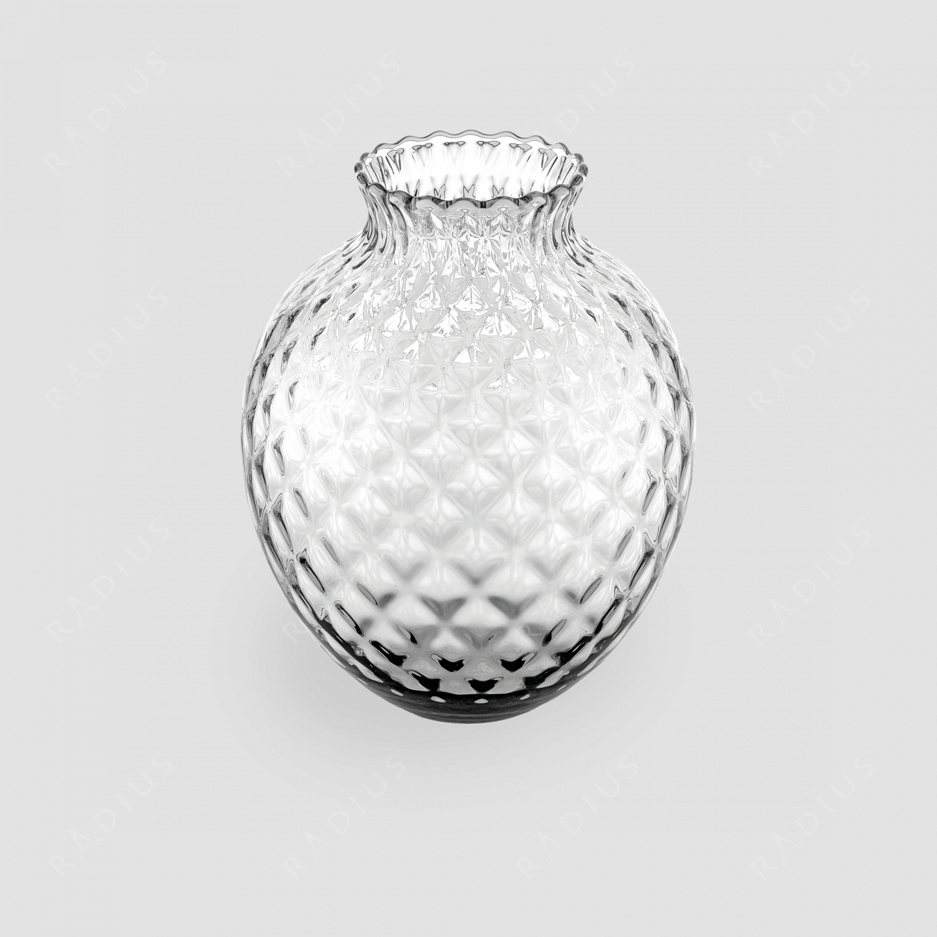 Стеклянная ваза для цветов высота 28,5 см, прозрачная Maggio, стекло, ручная работа, серия Infiore, IVV, Италия