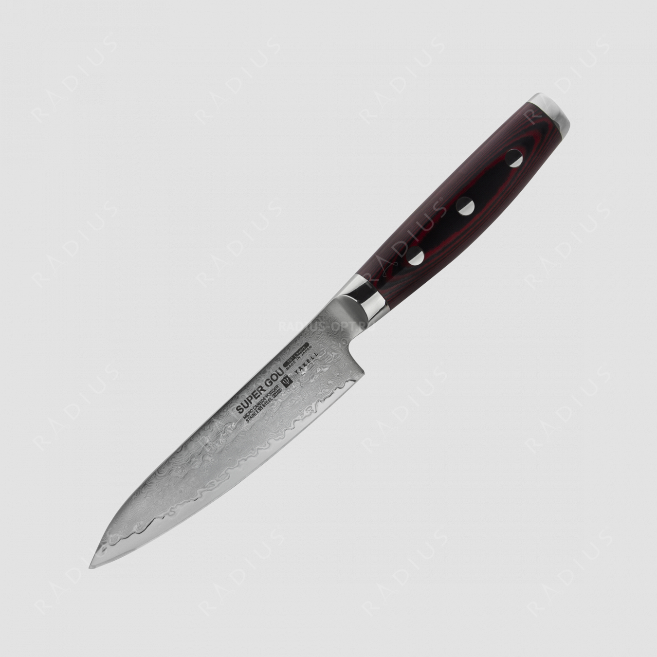 Нож кухонный универсальный 12 см, «Petty», дамасская сталь, серия GOU 161, YAXELL, Япония
