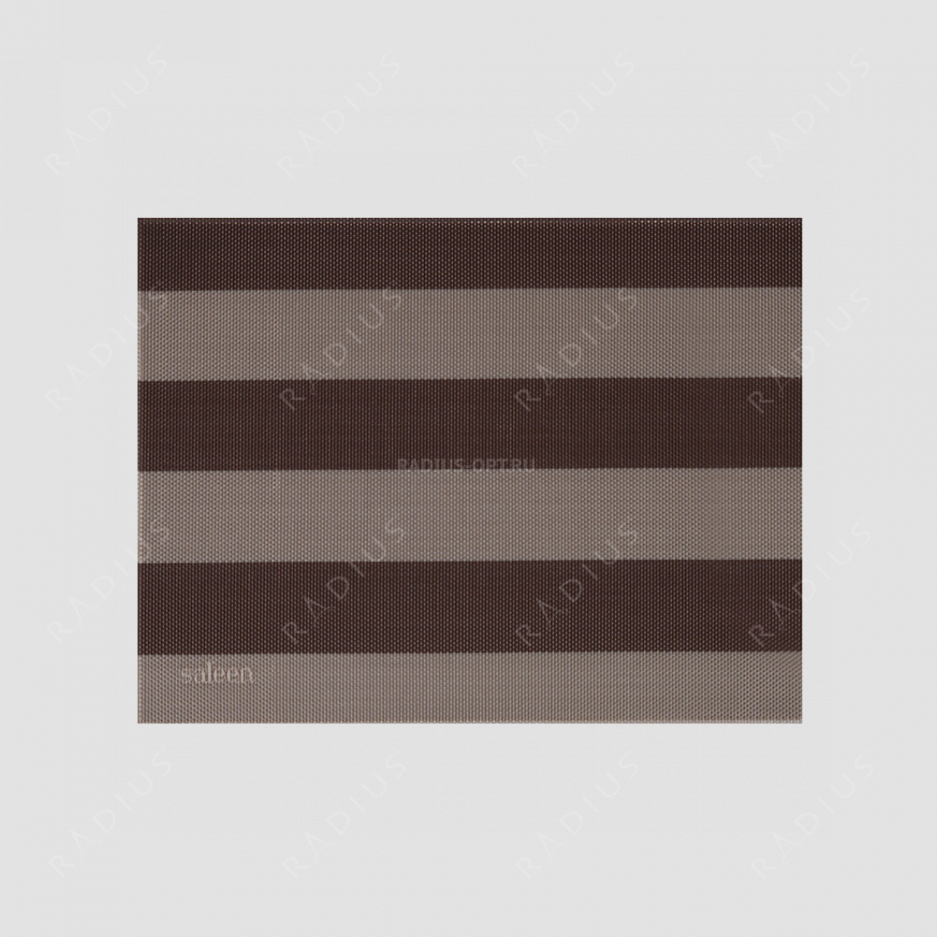 Салфетка подстановочная, винил, 32х42 см, цвет бежевый / коричневый, Stripes, серия Saleen, Westmark, Германия