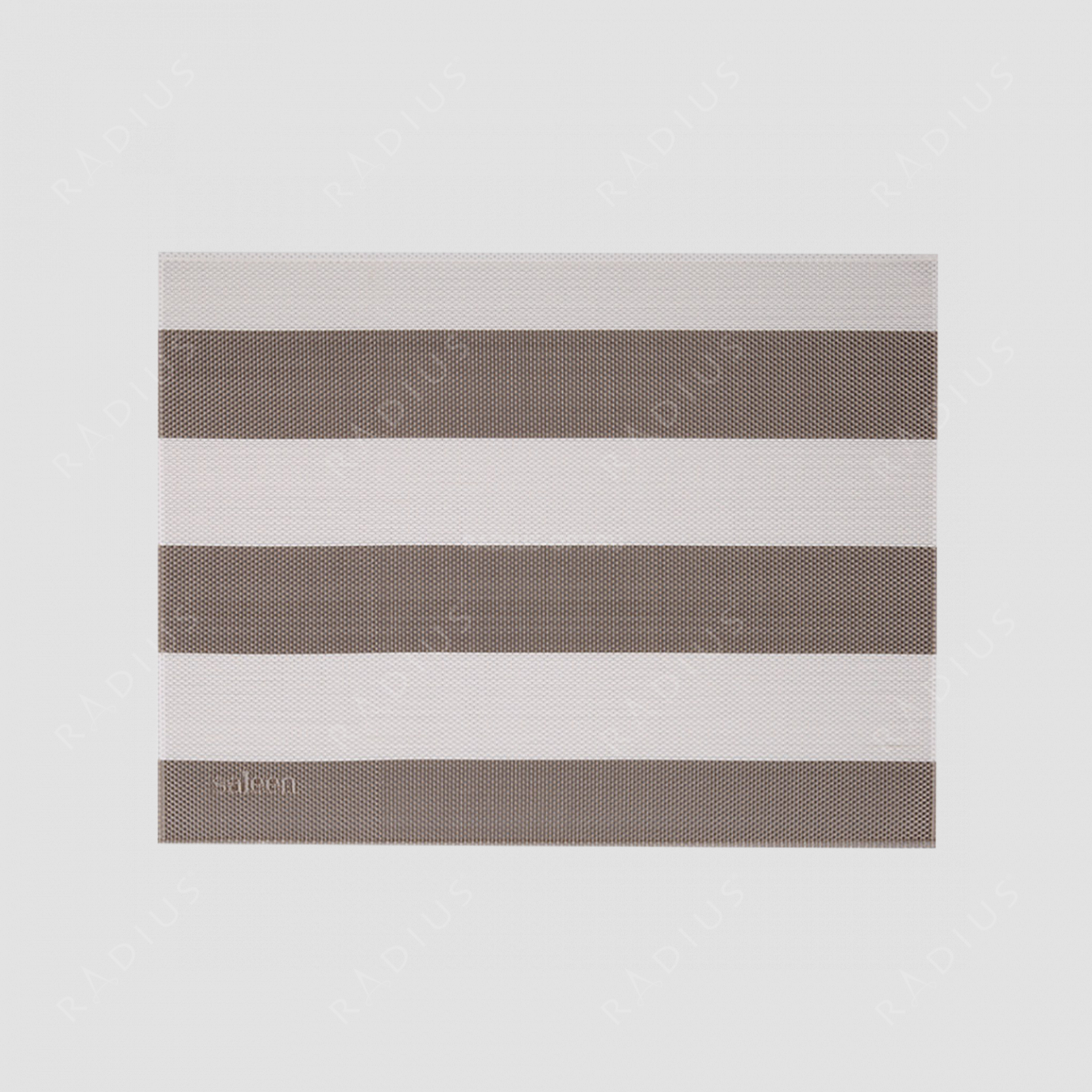 Салфетка подстановочная, винил, 32х42 см, цвет бежевый / белый, Stripes, серия Saleen, Westmark, Германия