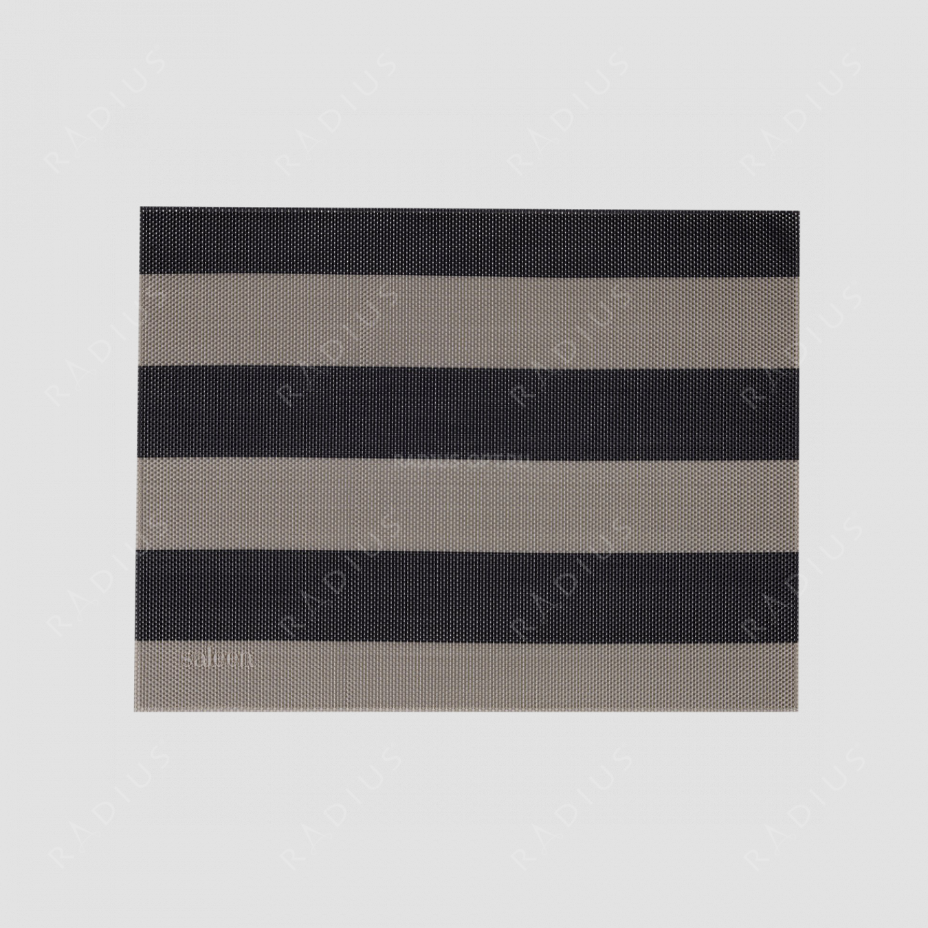 Салфетка подстановочная, винил, 32х42 см, цвет бежевый / черный, Stripes, серия Saleen, Westmark, Германия