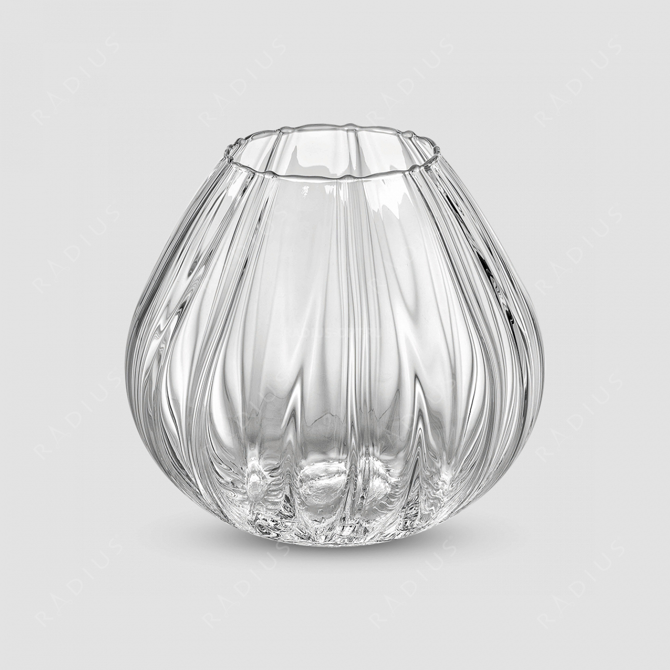 Стеклянная ваза для цветов, высота: 21,5 см, материал: стекло, серия Nuvola, IVV (Italy), Италия