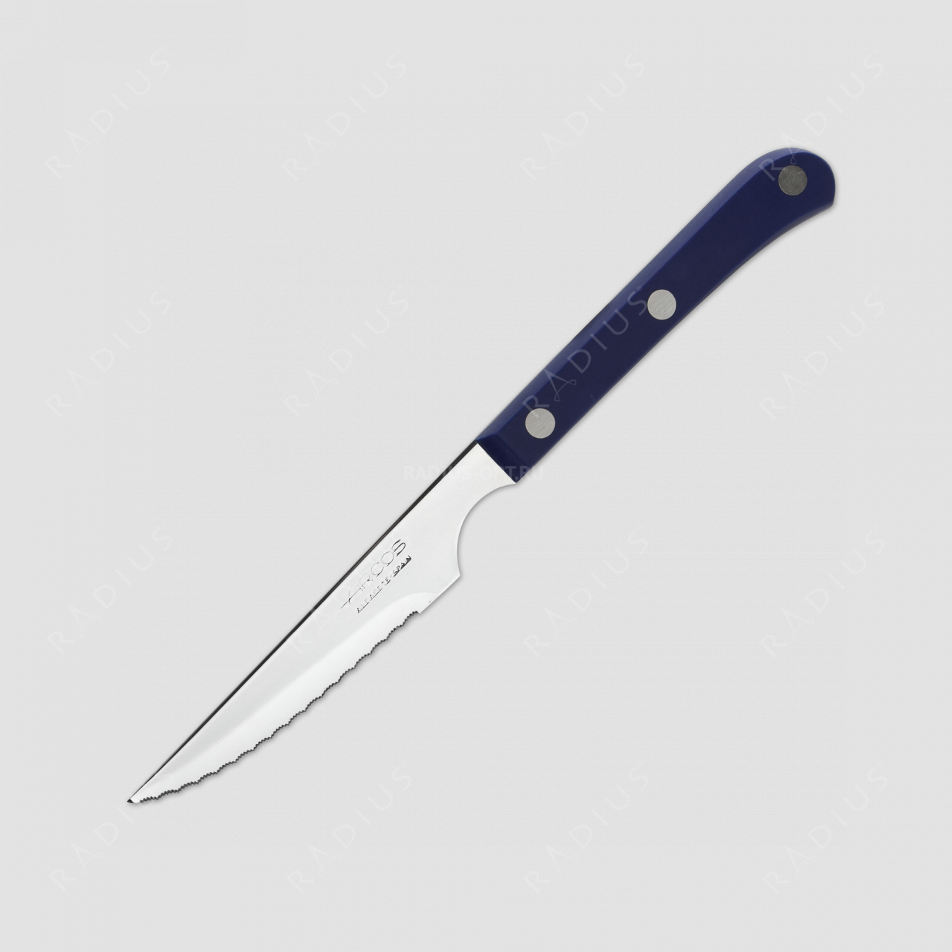 Нож кухонный для стейка 11,5 см, рукоять синяя, серия Mesa, ARCOS, Испания
