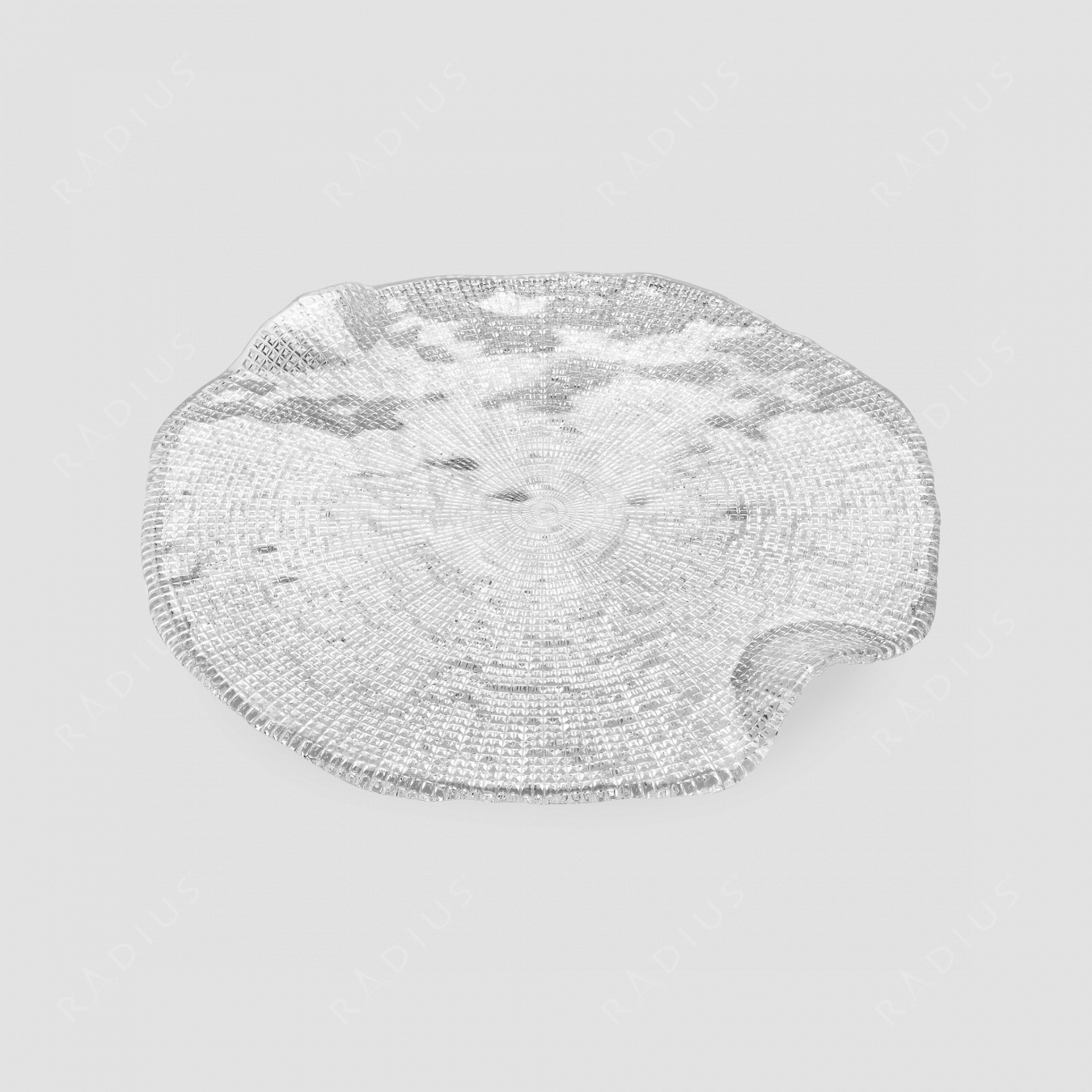 Блюдо круглое для сыра, диаметр: 32 см, высота: 2,5 см, материал: стекло, серия Diamante, IVV (Italy), Италия