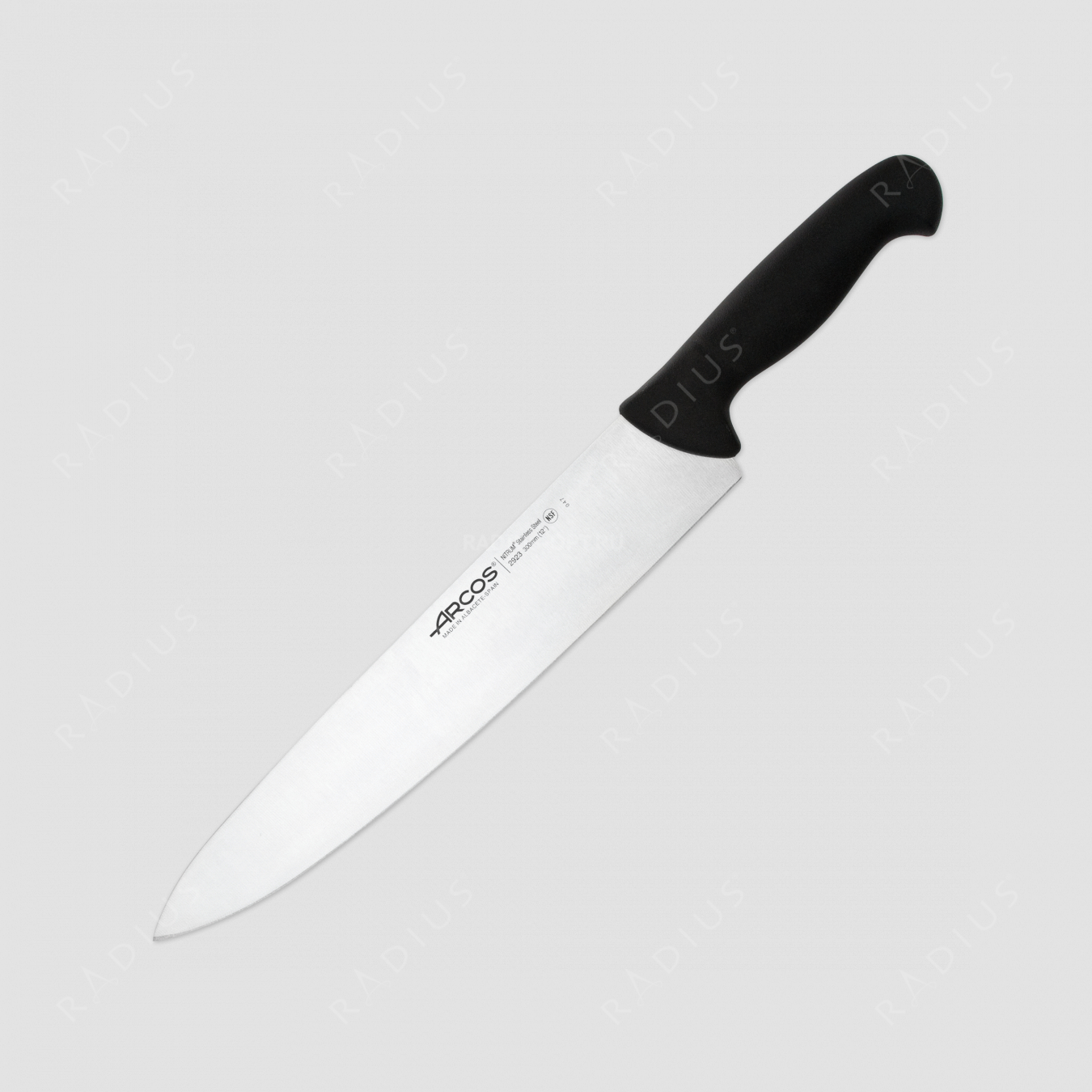 Нож кухонный поварской 30 см, рукоять - черная, серия 2900, ARCOS, Испания