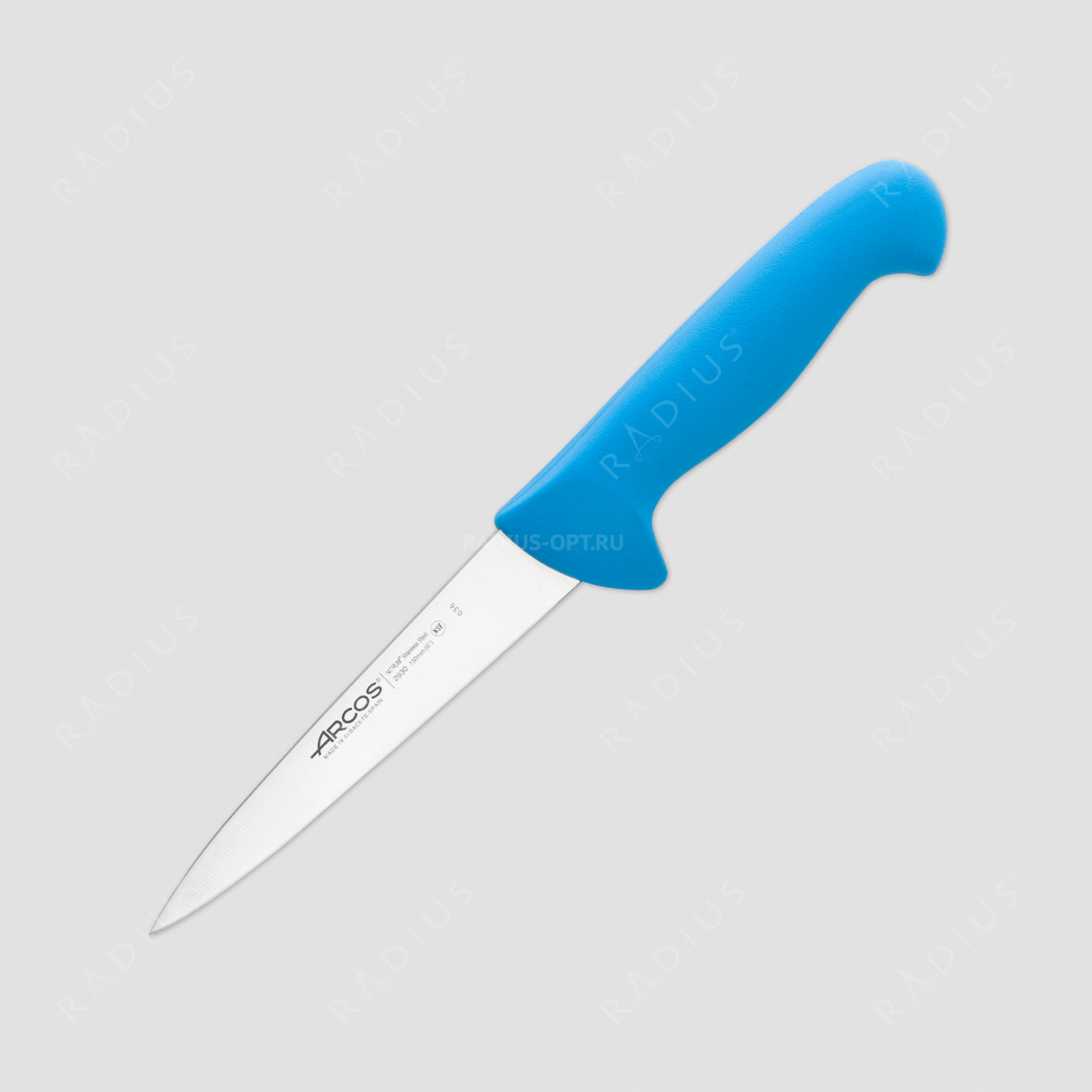 Нож кухонный для мяса 15 см, рукоять голубая, серия 2900, ARCOS, Испания