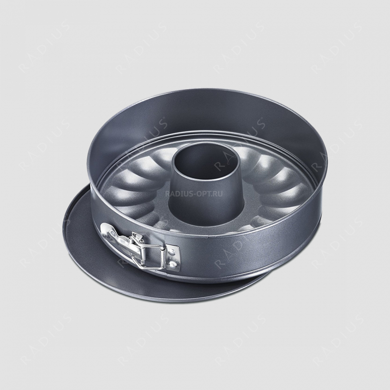 Форма для выпечки круглая, разъемная, диаметр 28 см, с 2-мя основаниями, сталь с антипригарным покрытием, серия Baking, Westmark, Германия
