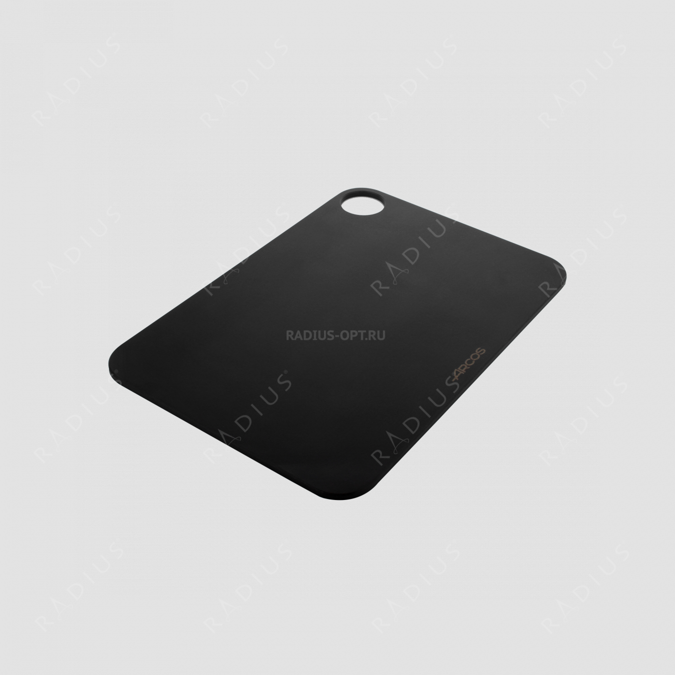 Доска разделочная с желобом, цвет черный, 30,5х23 см, серия Accessories, ARCOS, Испания