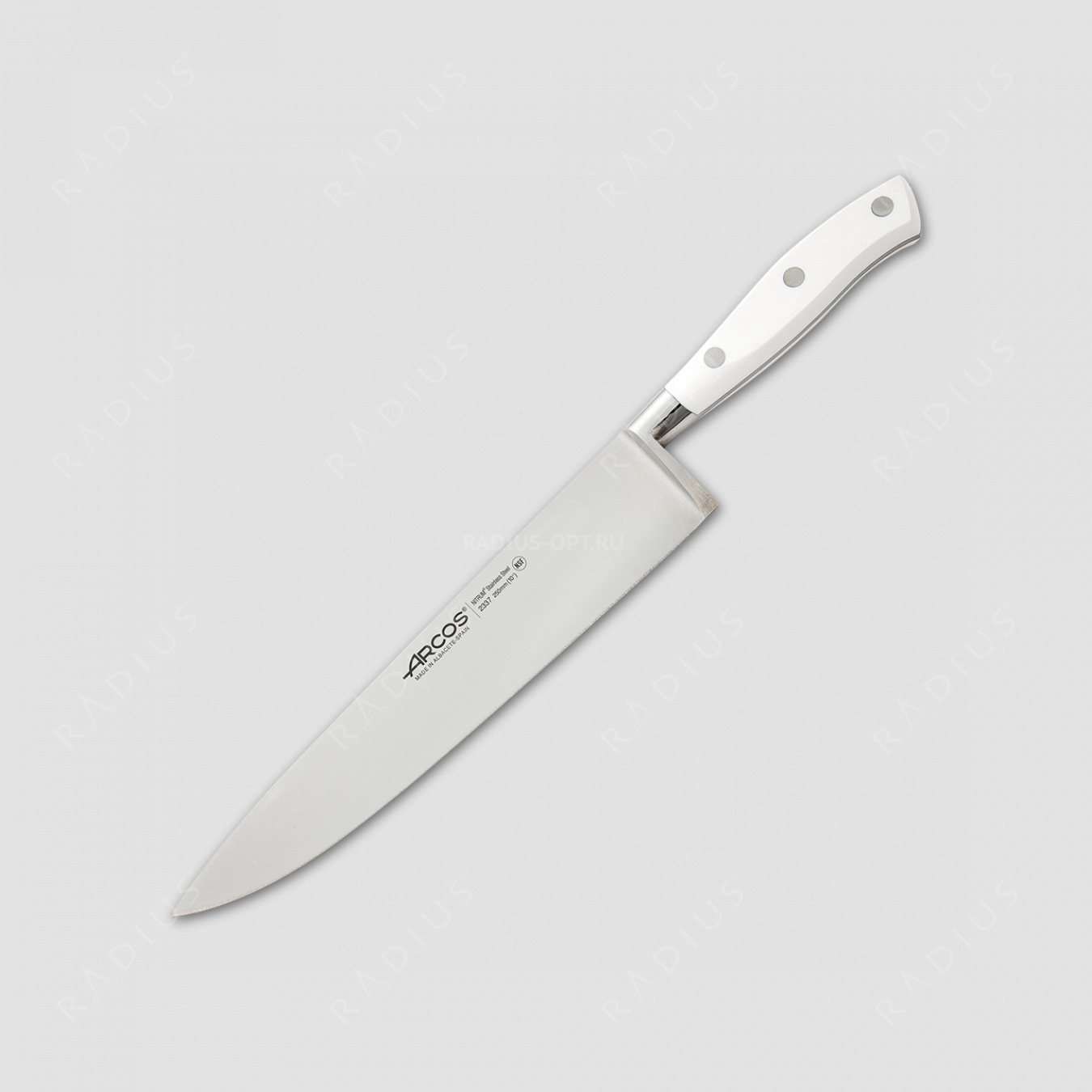 Профессиональный поварской кухонный нож 25 см, серия Riviera Blanca, ARCOS, Испания