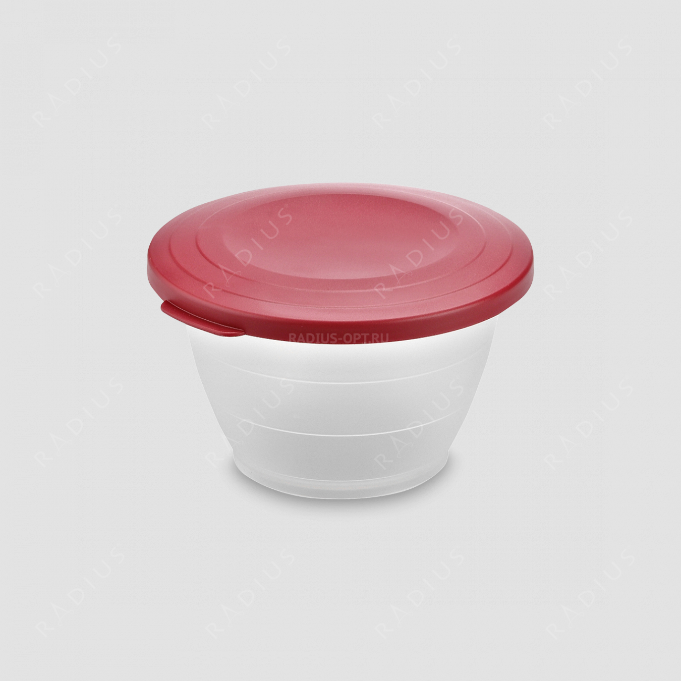 Емкость для салата с крышкой, объем 0,6 л, диаметр 13 см, цвет - красный, серия Plastic tools, Westmark, Германия