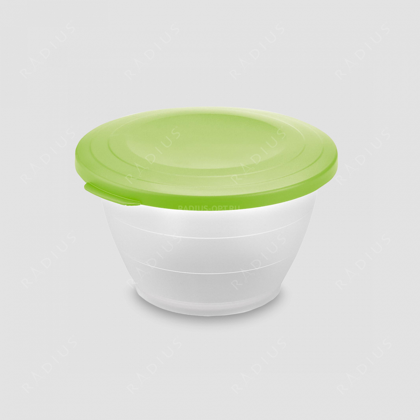 Емкость для салата с крышкой, объем 1,3 л, диаметр 18 см, цвет - зеленый, серия Plastic tools, Westmark, Германия