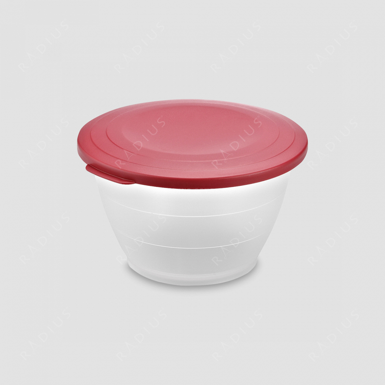 Емкость для салата с крышкой, объем 1,3 л, диаметр 18 см, цвет - красный, серия Plastic tools, Westmark, Германия