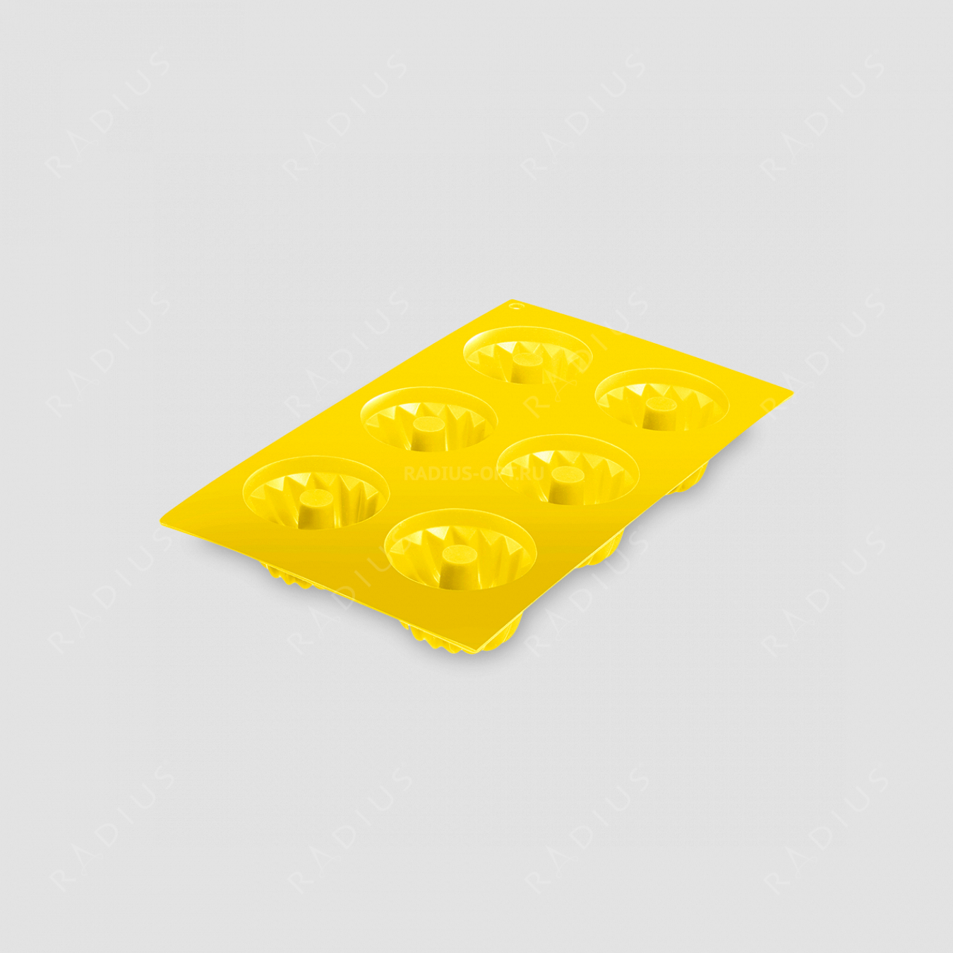Форма для 6-ти маффинов, силикон, цвет-желтый, серия Silicone, Westmark, Германия
