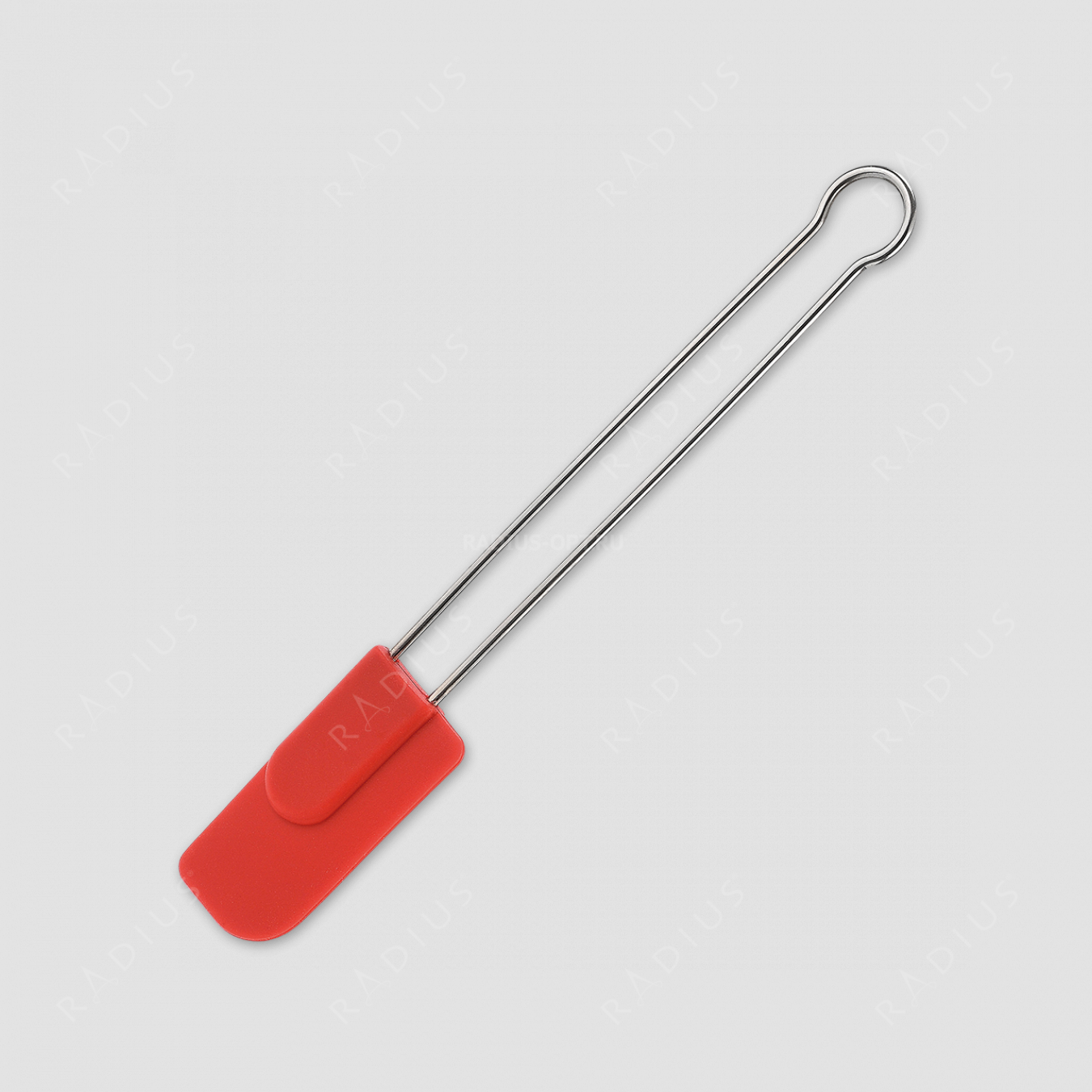 Кондитерский шпатель силиконовый 22 см, ручка нерж. сталь, красная, серия Techno, Westmark, Германия