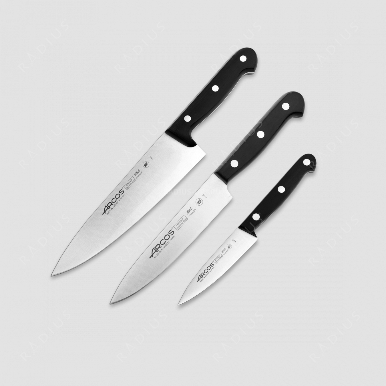 Набор из 3-х кухонный ножей, серия Universal, ARCOS, Испания