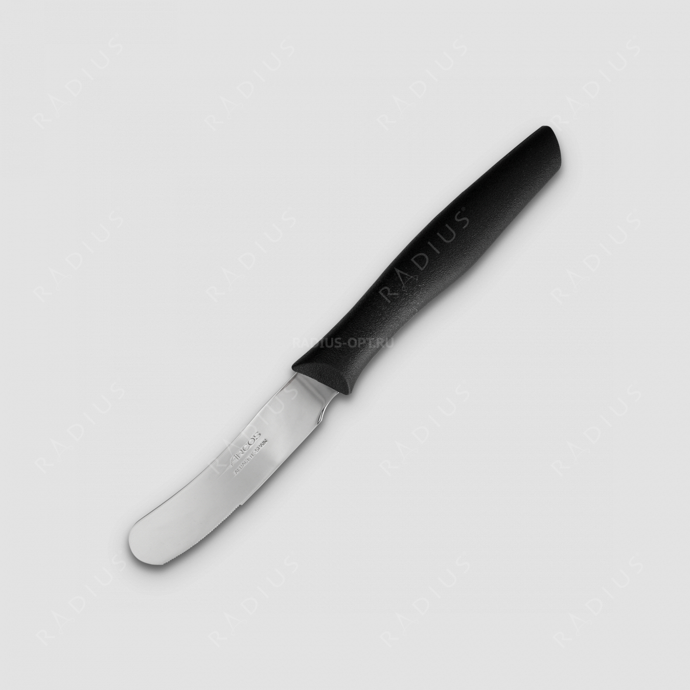 Нож кухонный для масла 9 см, рукоять черная, серия Nova, ARCOS, Испания