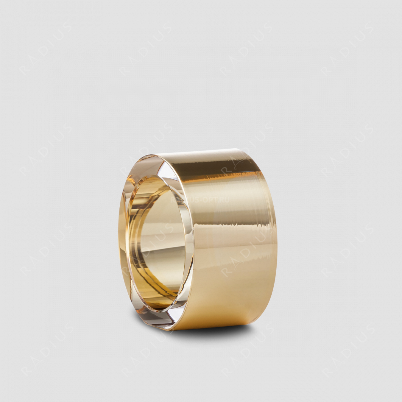 Кольцо для салфеток Gold, диаметр: 5 см, материал: бессвинцовый хрусталь, цвет: золото, серия Ravi, EISCH, Германия