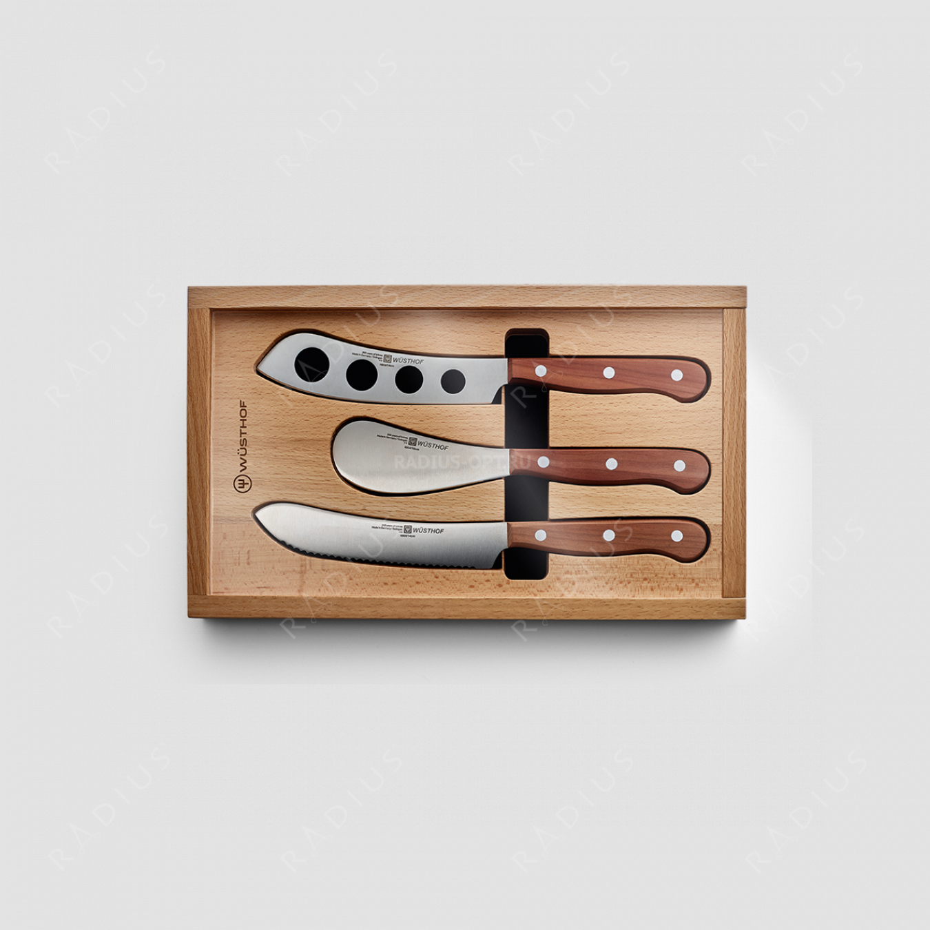 Набор из 3-х кухонных ножей для деликатесов, «Charcuterie set», WUESTHOF, Германия