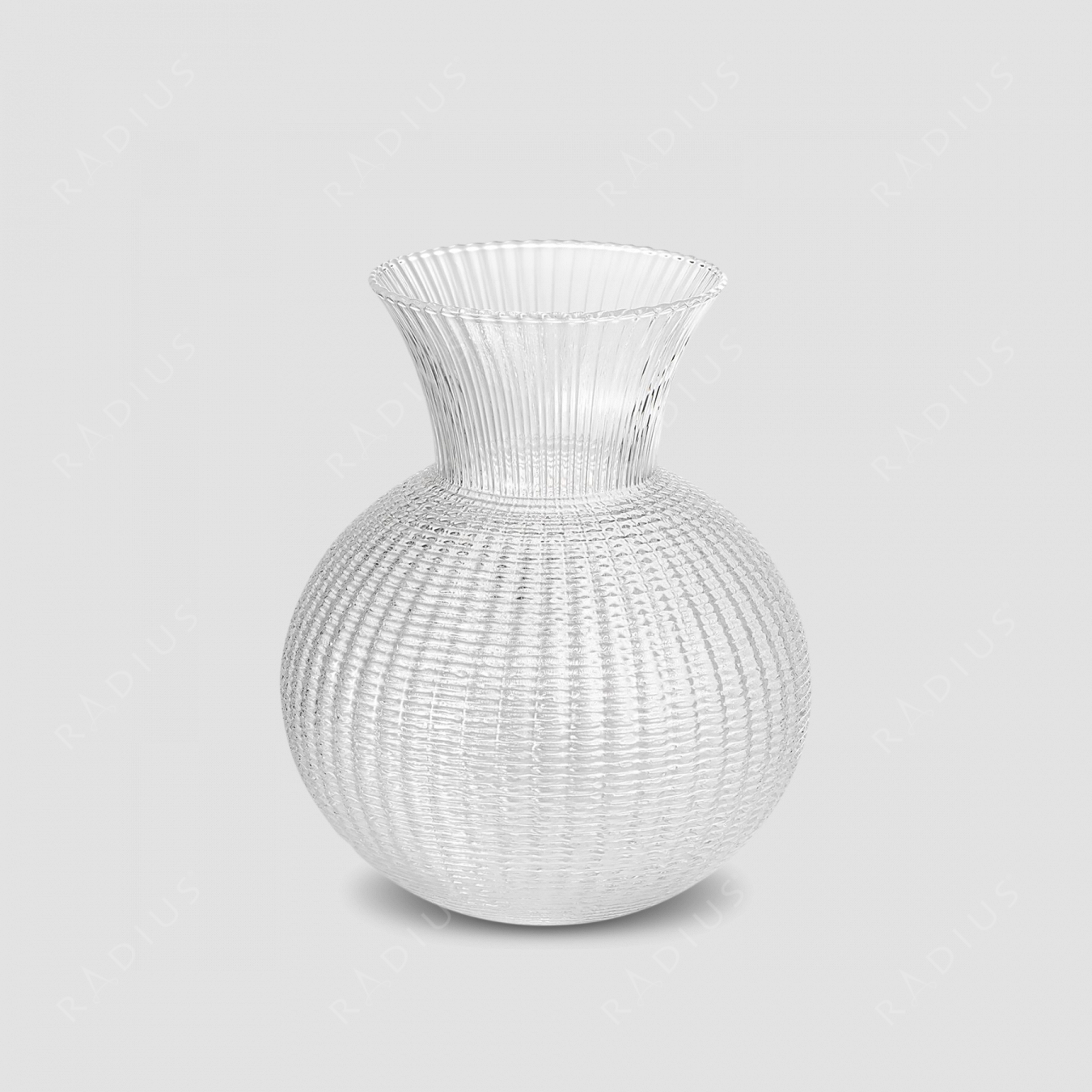 Стеклянная ваза для цветов, диаметр: 20,5 см, высота: 25 см, материал: стекло, серия Ophelia, IVV (Italy), Италия