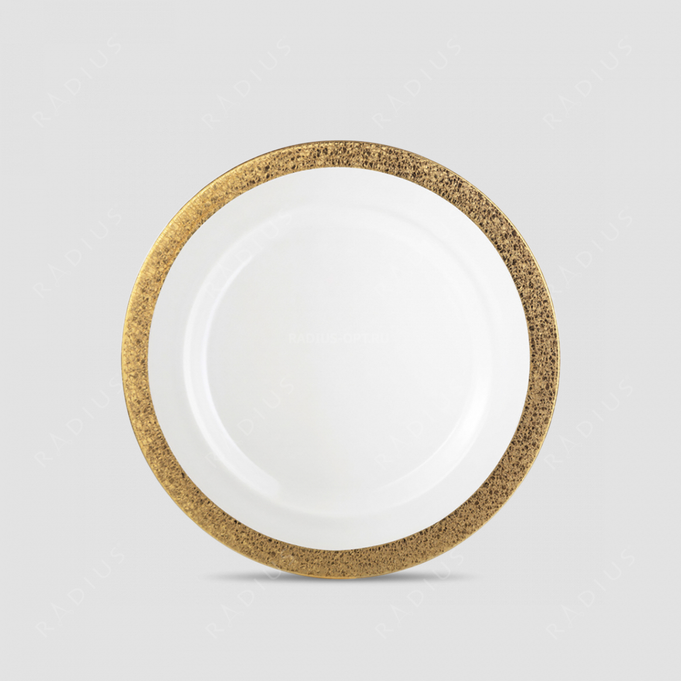 Тарелка , диаметр: 22 см, материал: бессвинцовый хрусталь, цвет: золотой, серия Gold Rush, EISCH, Германия