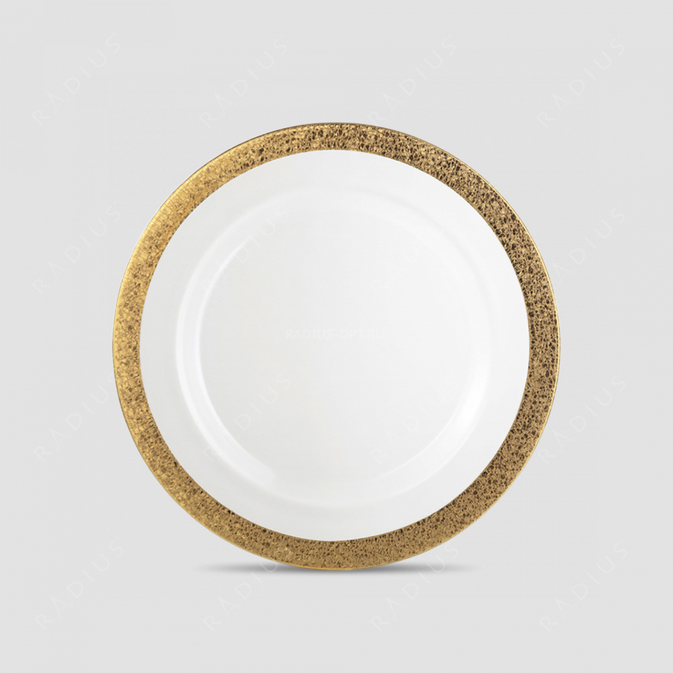 Тарелка , диаметр: 28 см, материал: бессвинцовый хрусталь, цвет: золотой, серия Gold Rush, EISCH, Германия